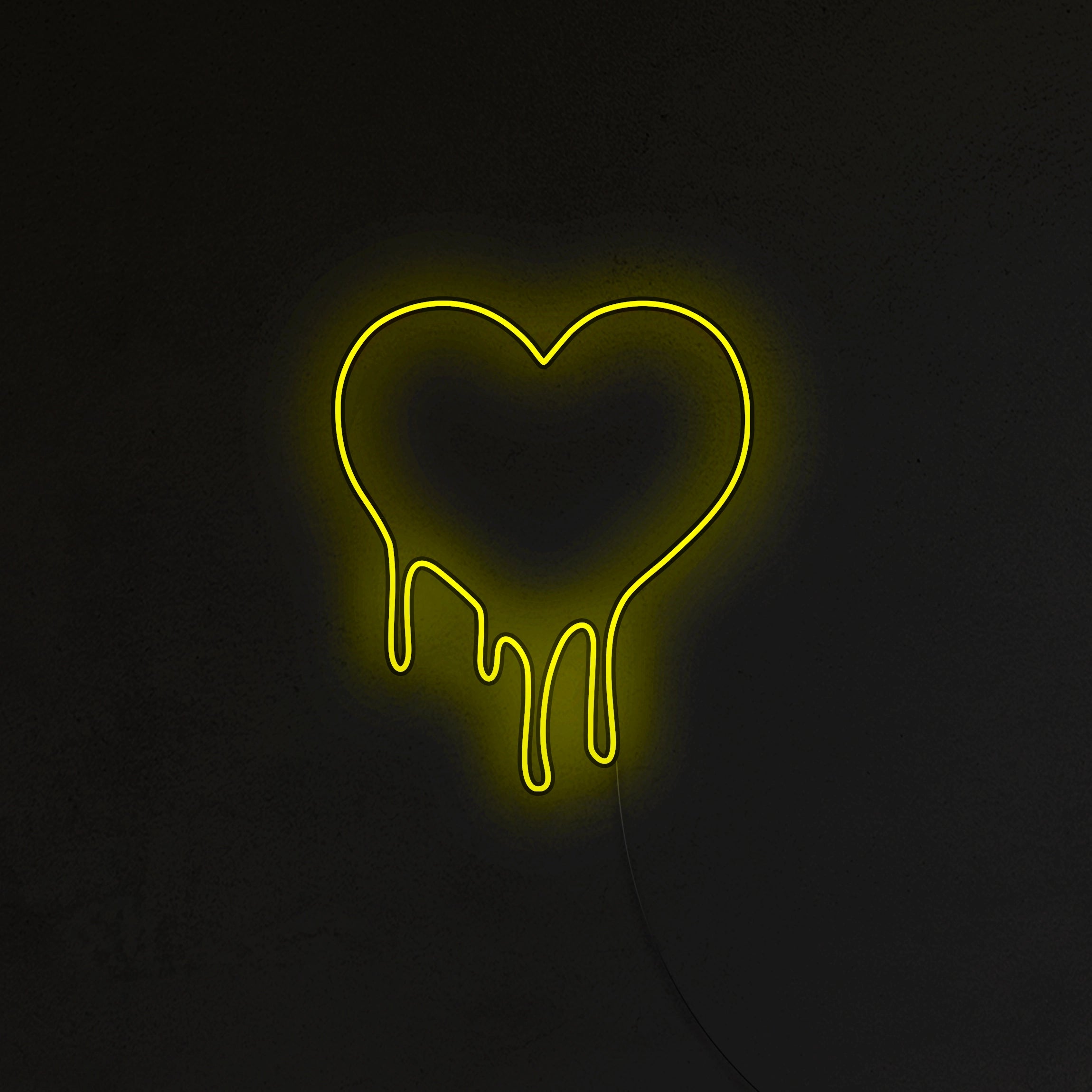 Topniejące Serce Neon LED