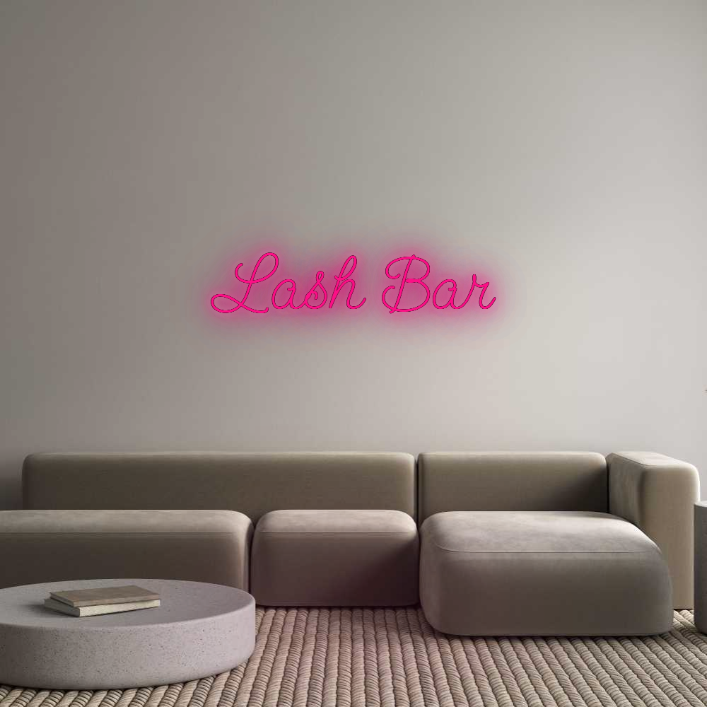 Custom Neon: Lash Bar