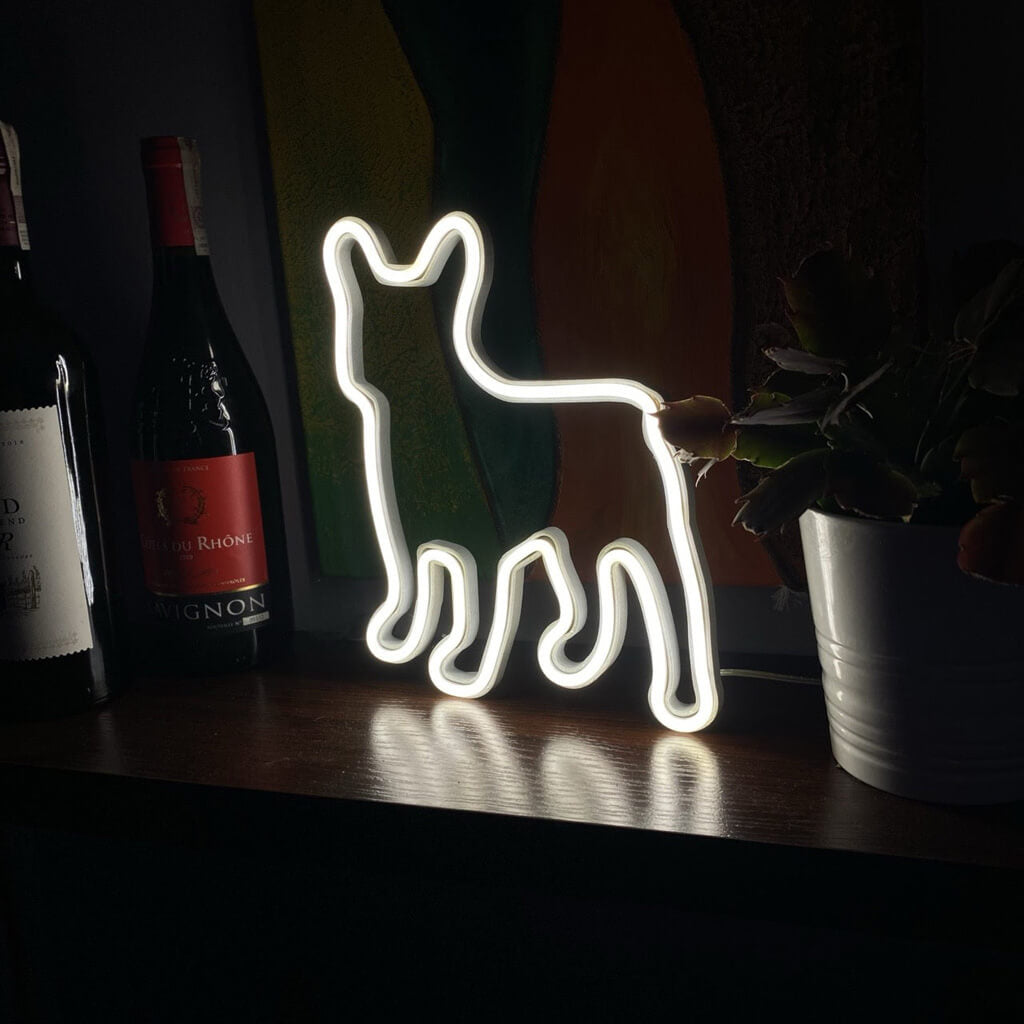 Buldog Francuski Neon LED