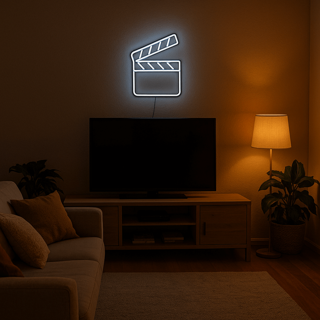 Klaps Filmowy Neon LED