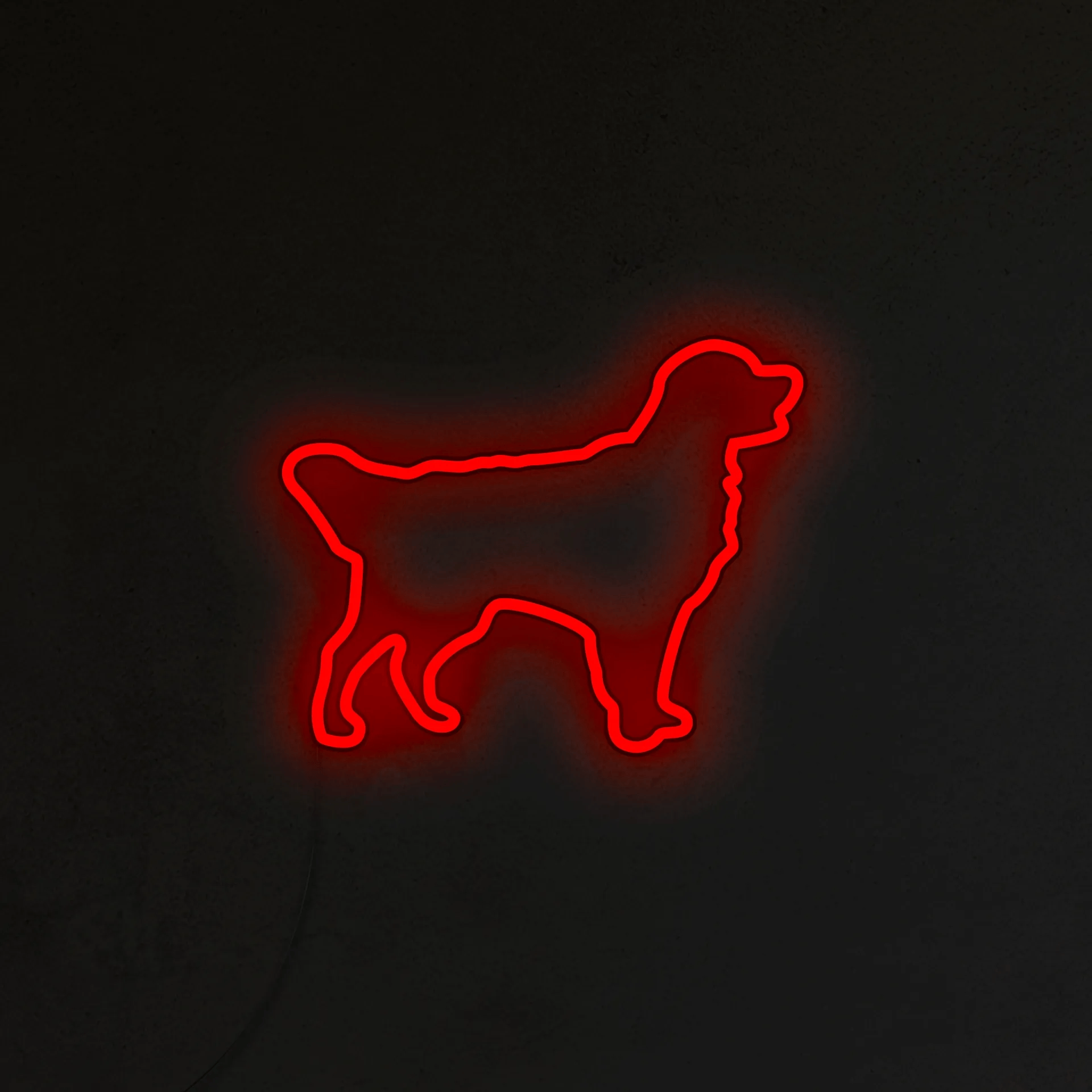 Golden Retriever Neon LED