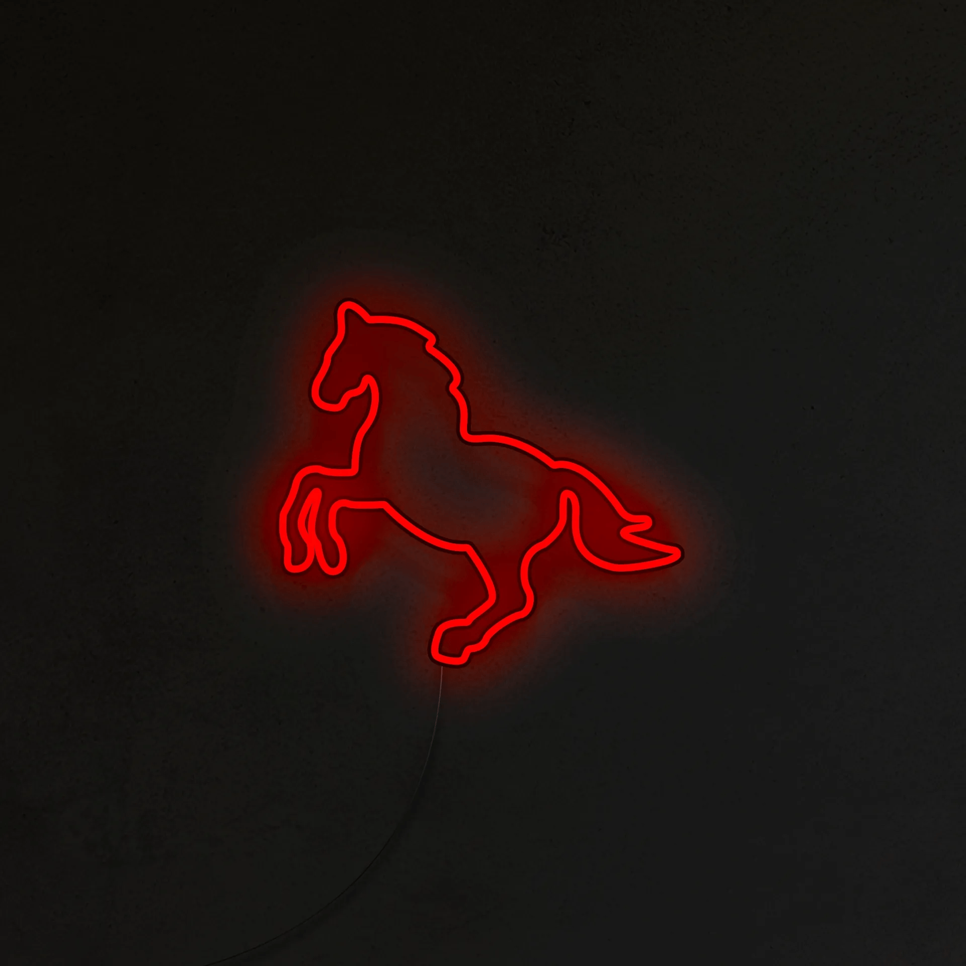 Koń Neon LED