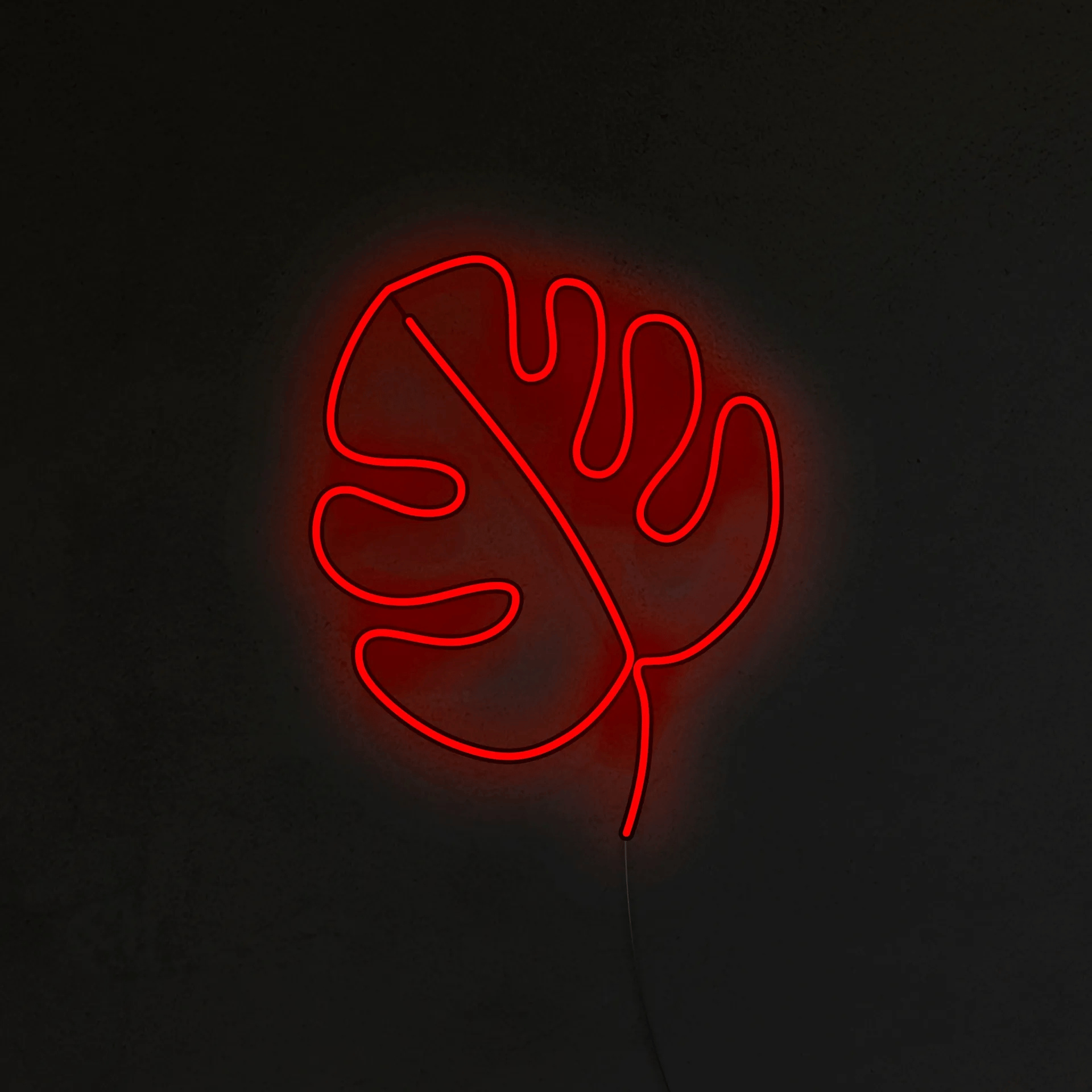 Liść Monstery Neon LED