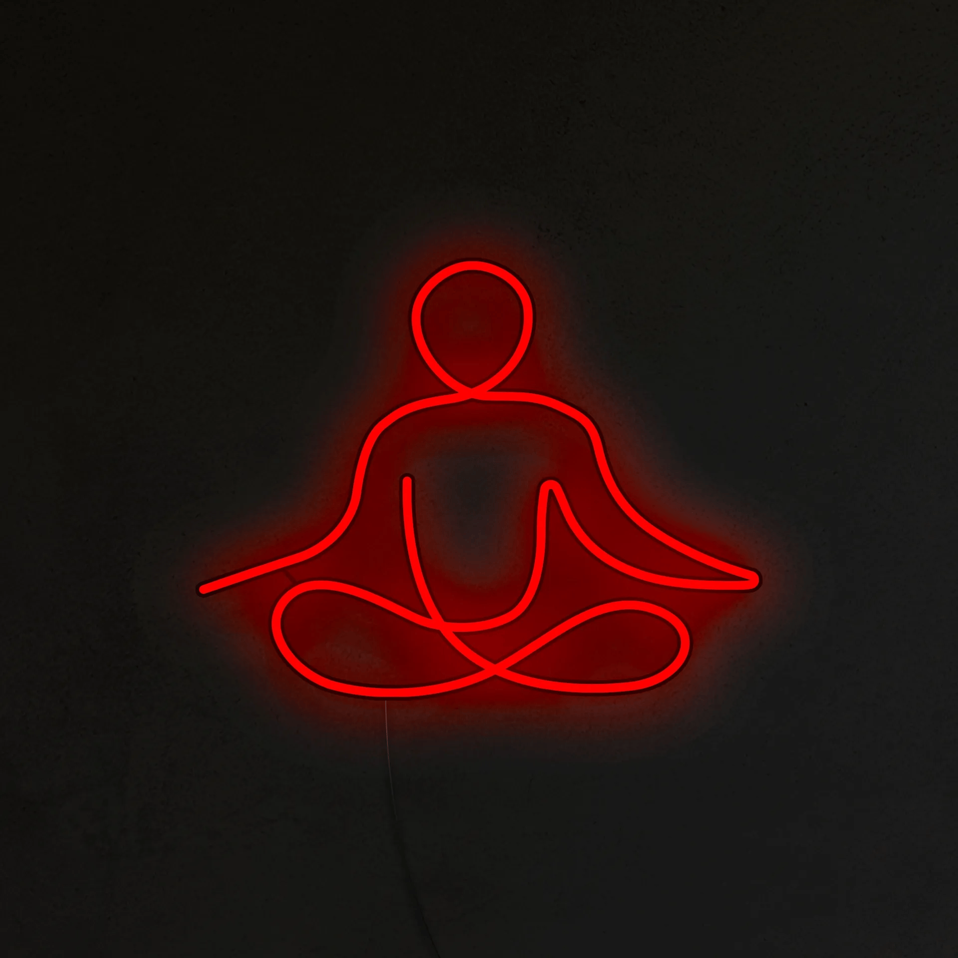 Medytująca Postać Neon LED