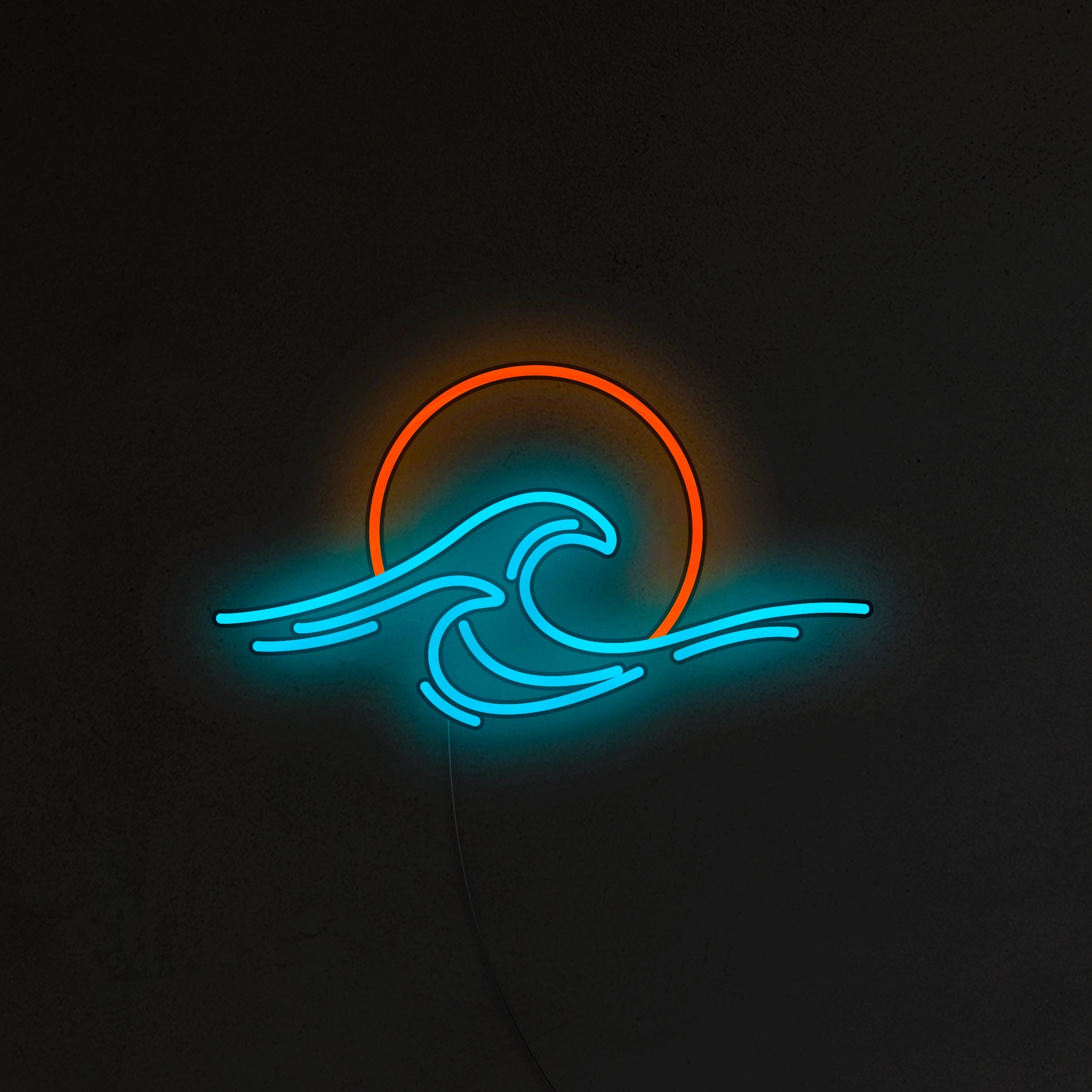 Fale Morskie Neon LED