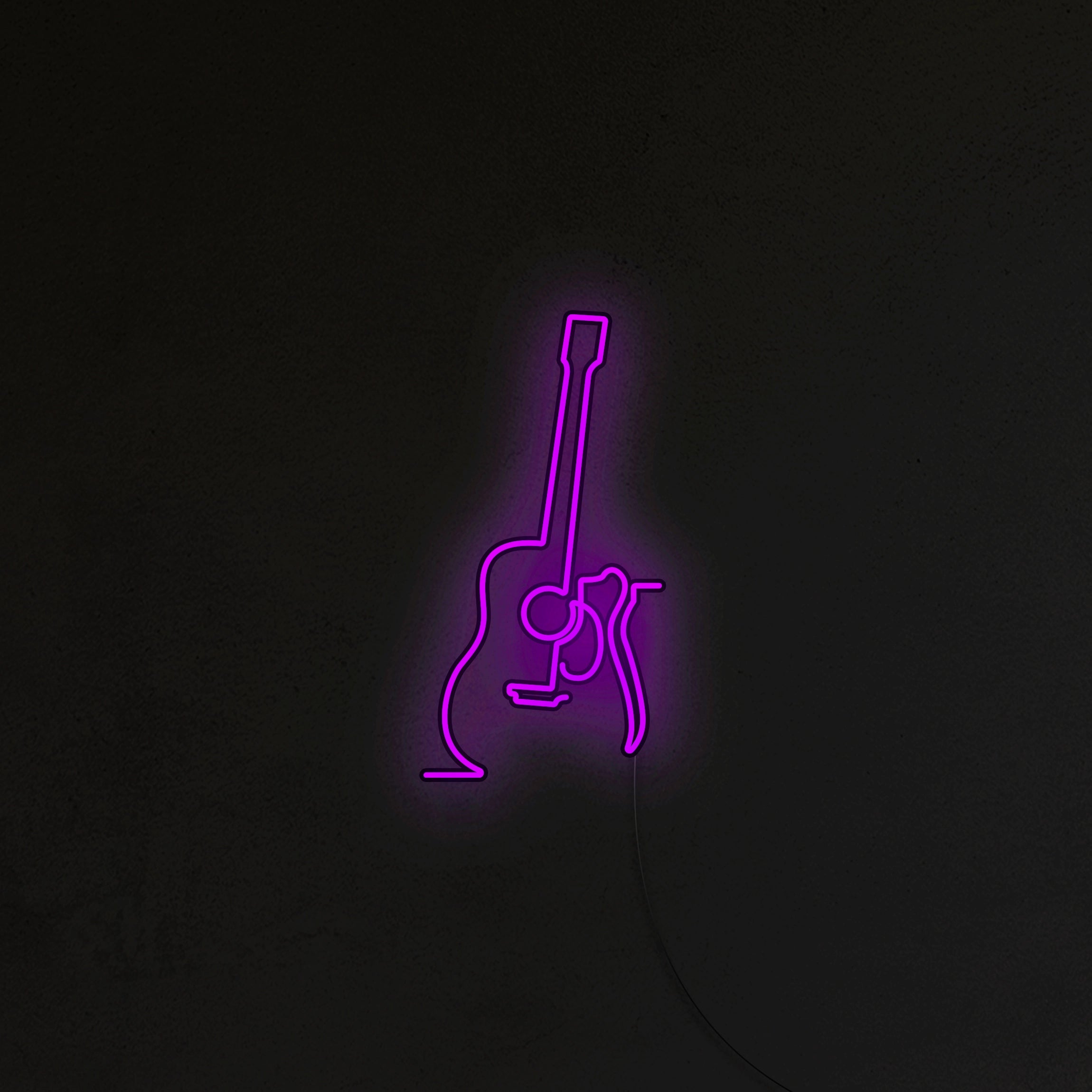 Gitara akustyczna Neon LED
