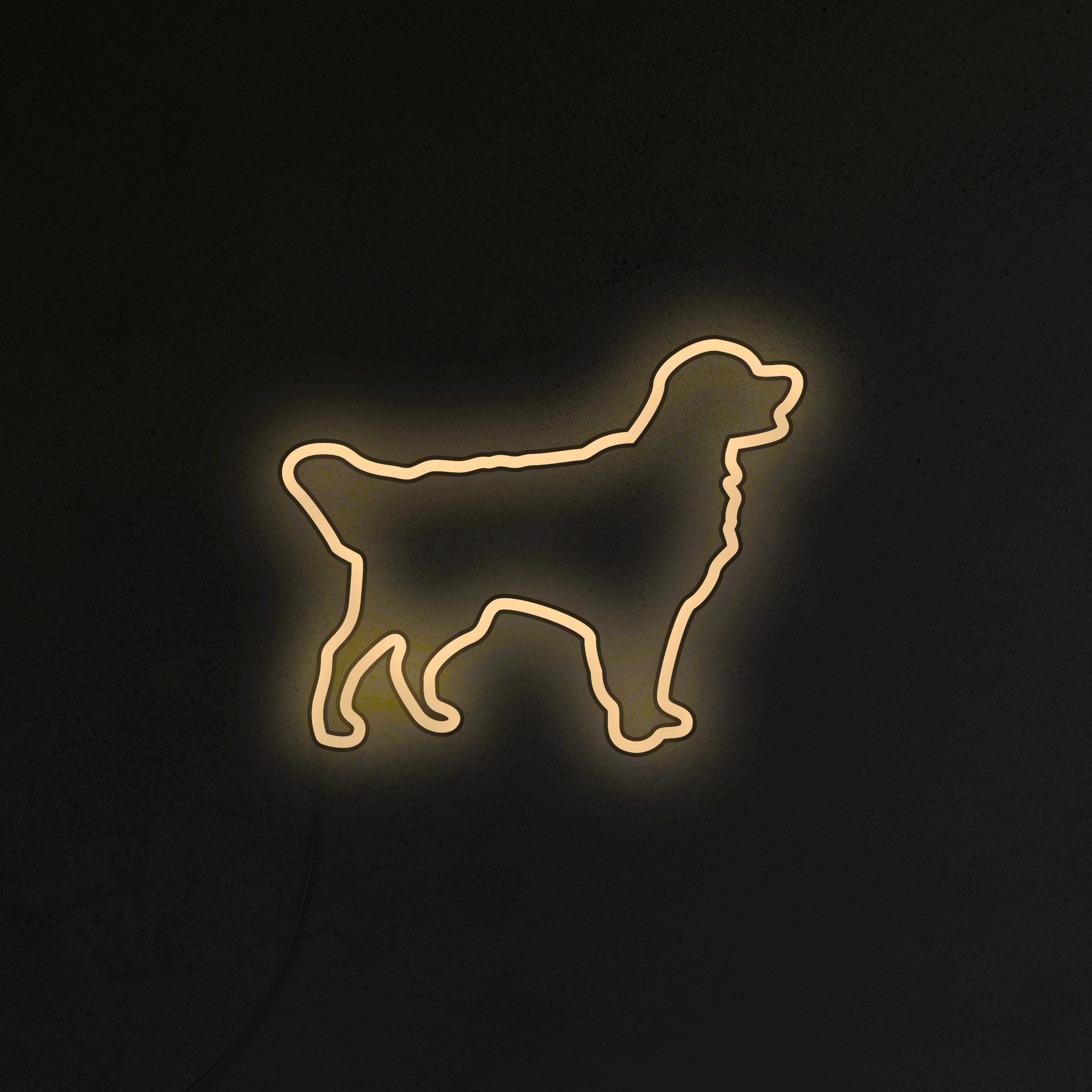 Golden Retriever Neon LED
