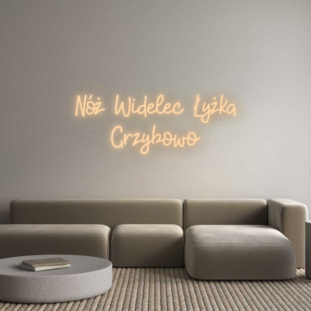 Custom Neon: Nóż Widelec Ł...