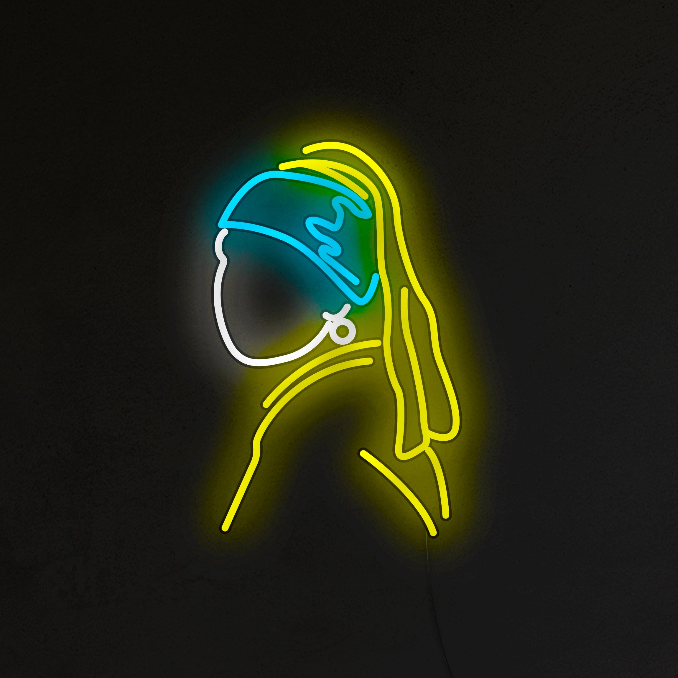 Dziewczyna z Perłą Neon LED