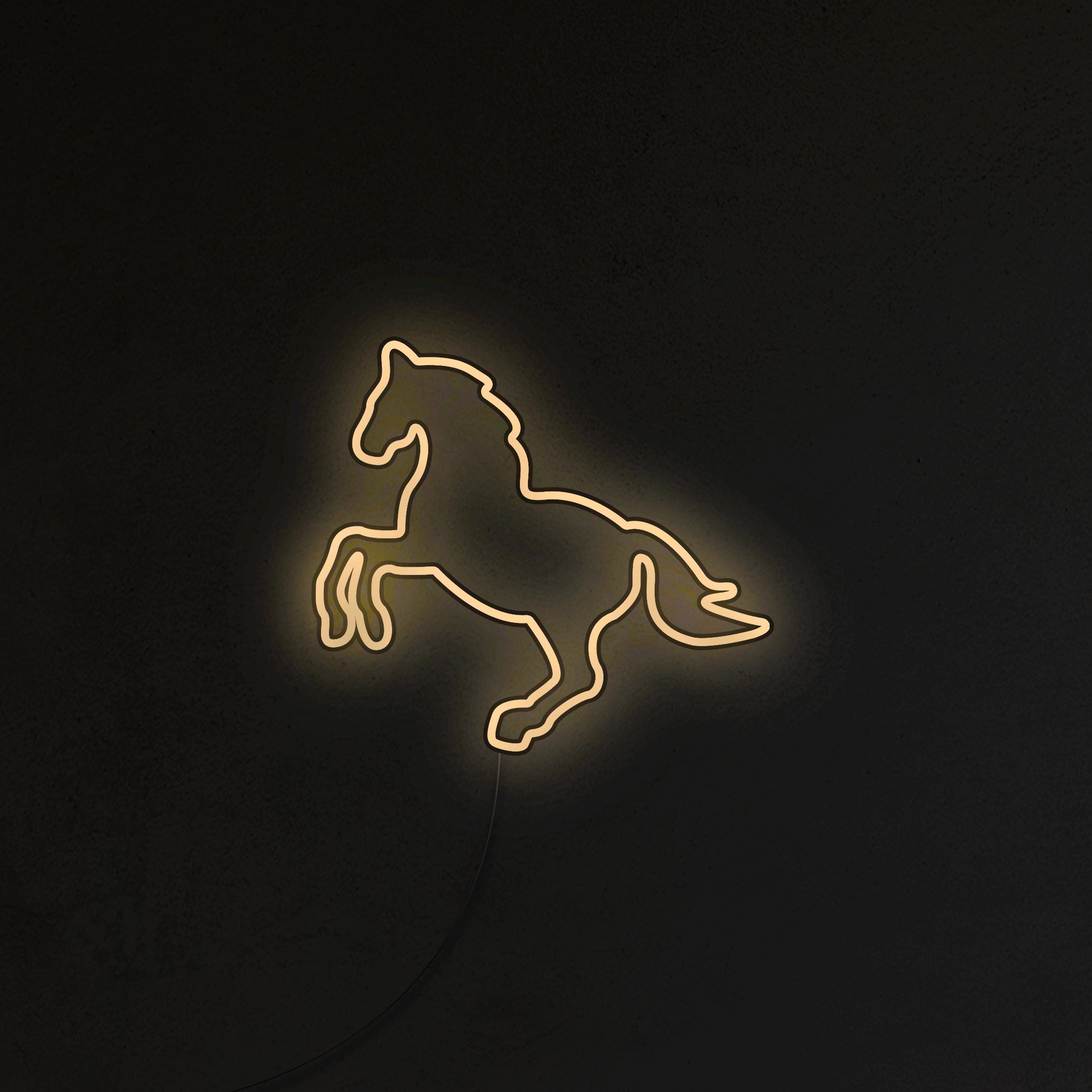 Koń Neon LED