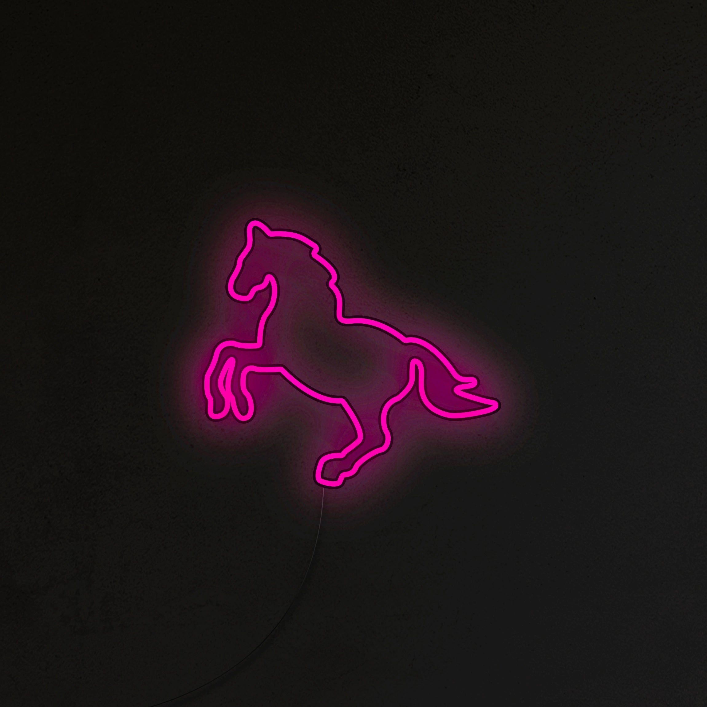 Koń Neon LED