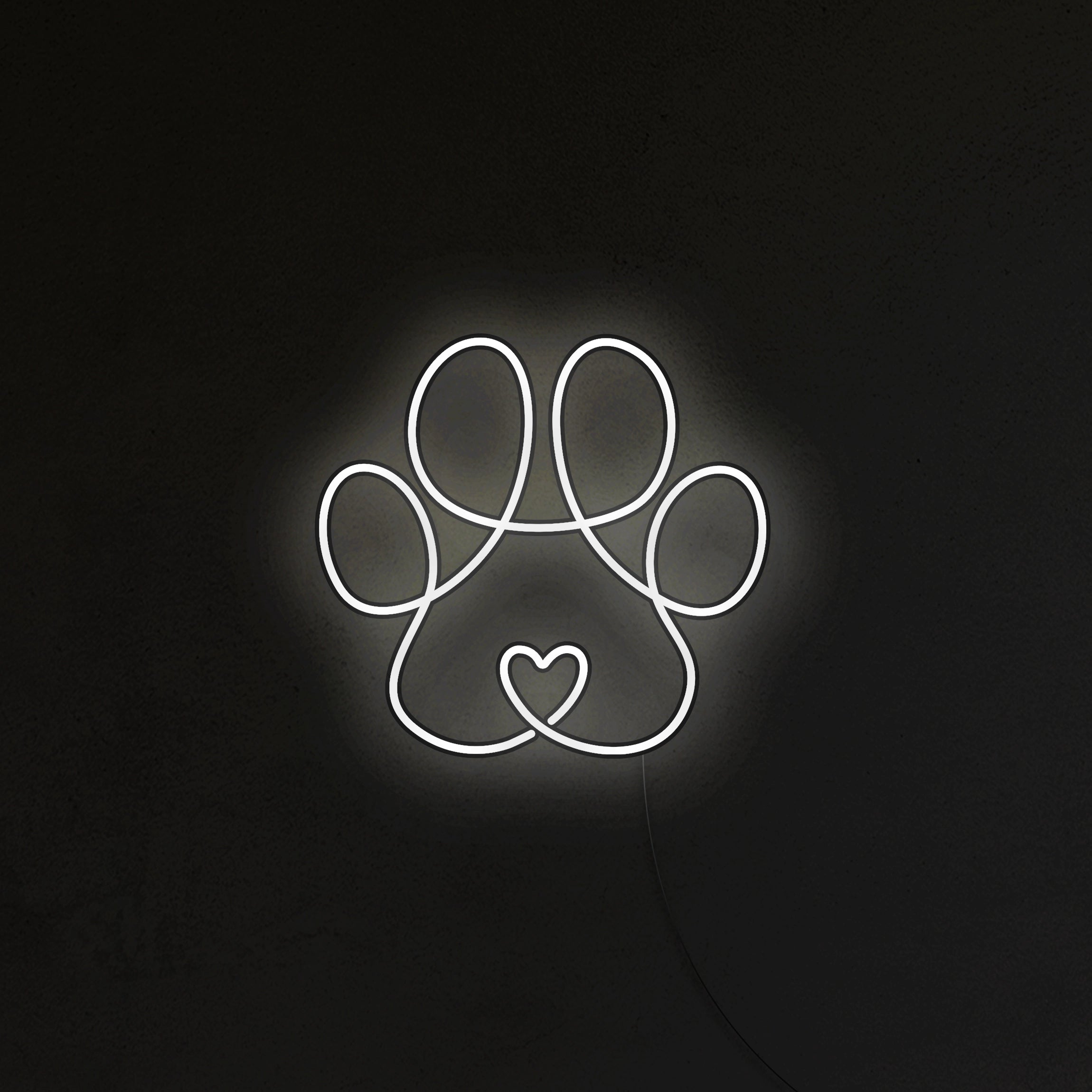 Łapka Pieska Neon LED