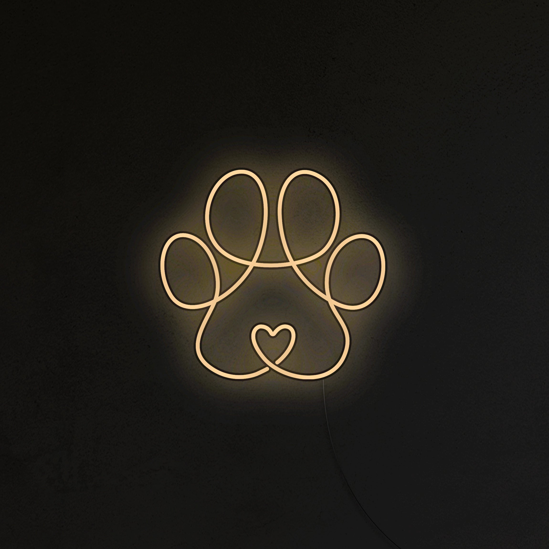 Łapka Pieska Neon LED