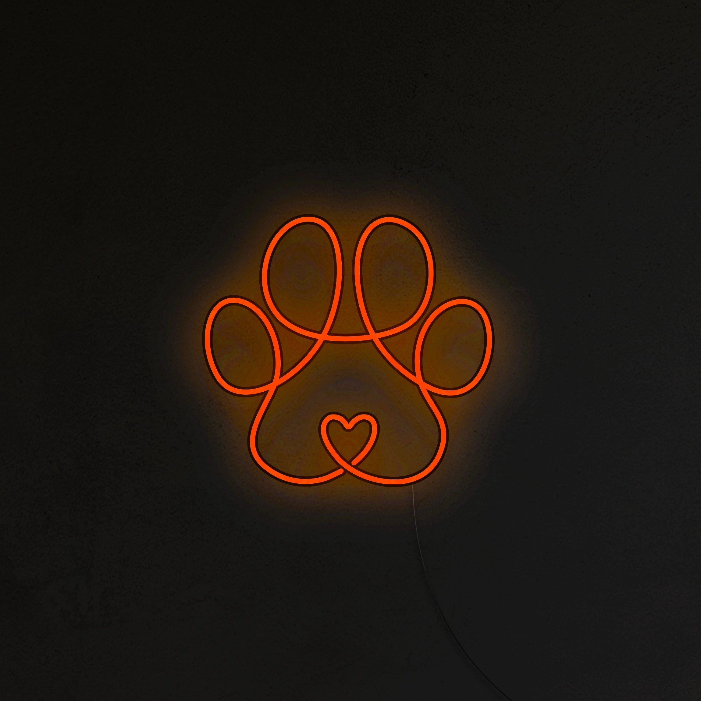 Łapka Pieska Neon LED