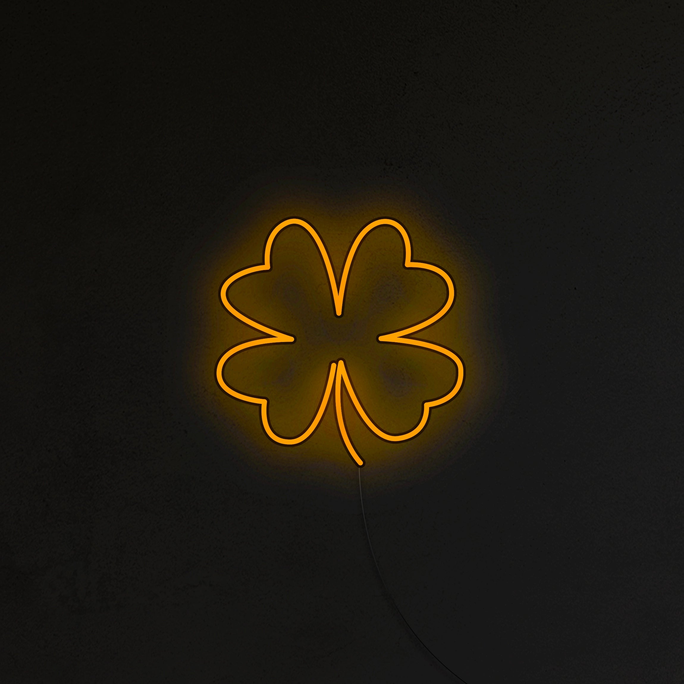Liść Koniczyny Neon LED