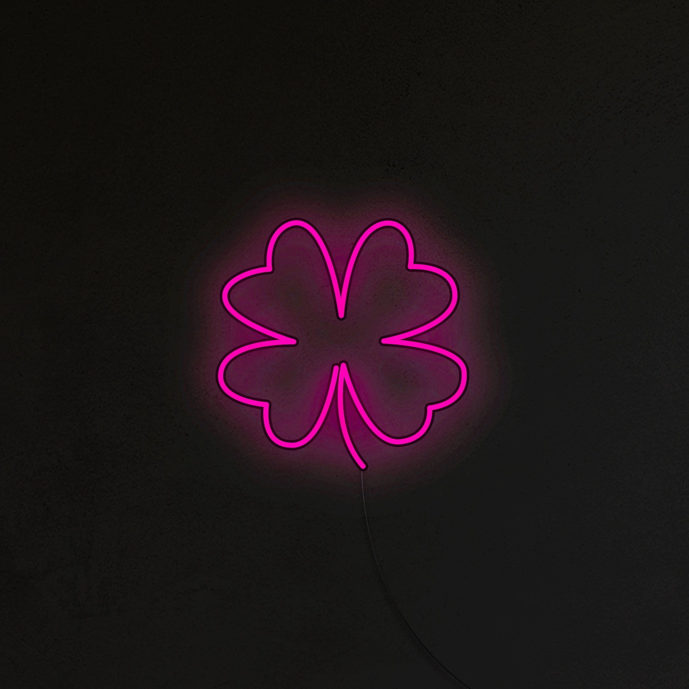 Liść Koniczyny Neon LED
