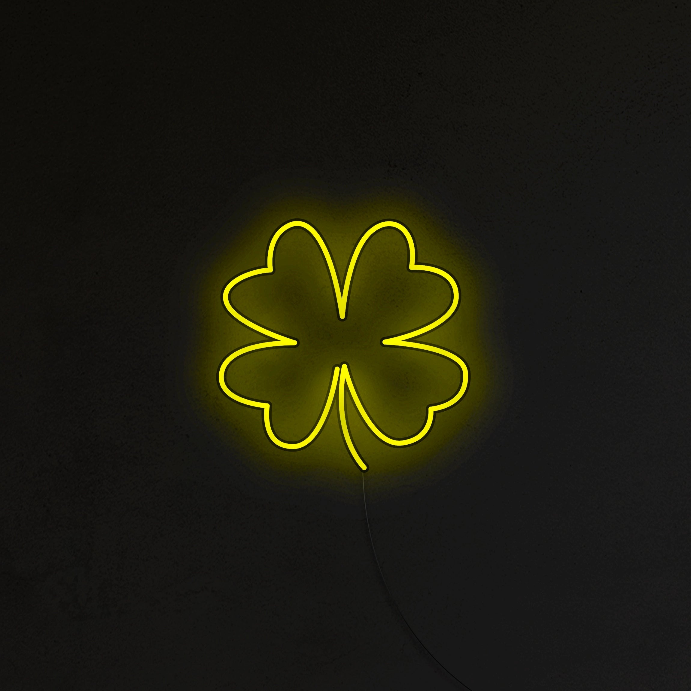 Liść Koniczyny Neon LED