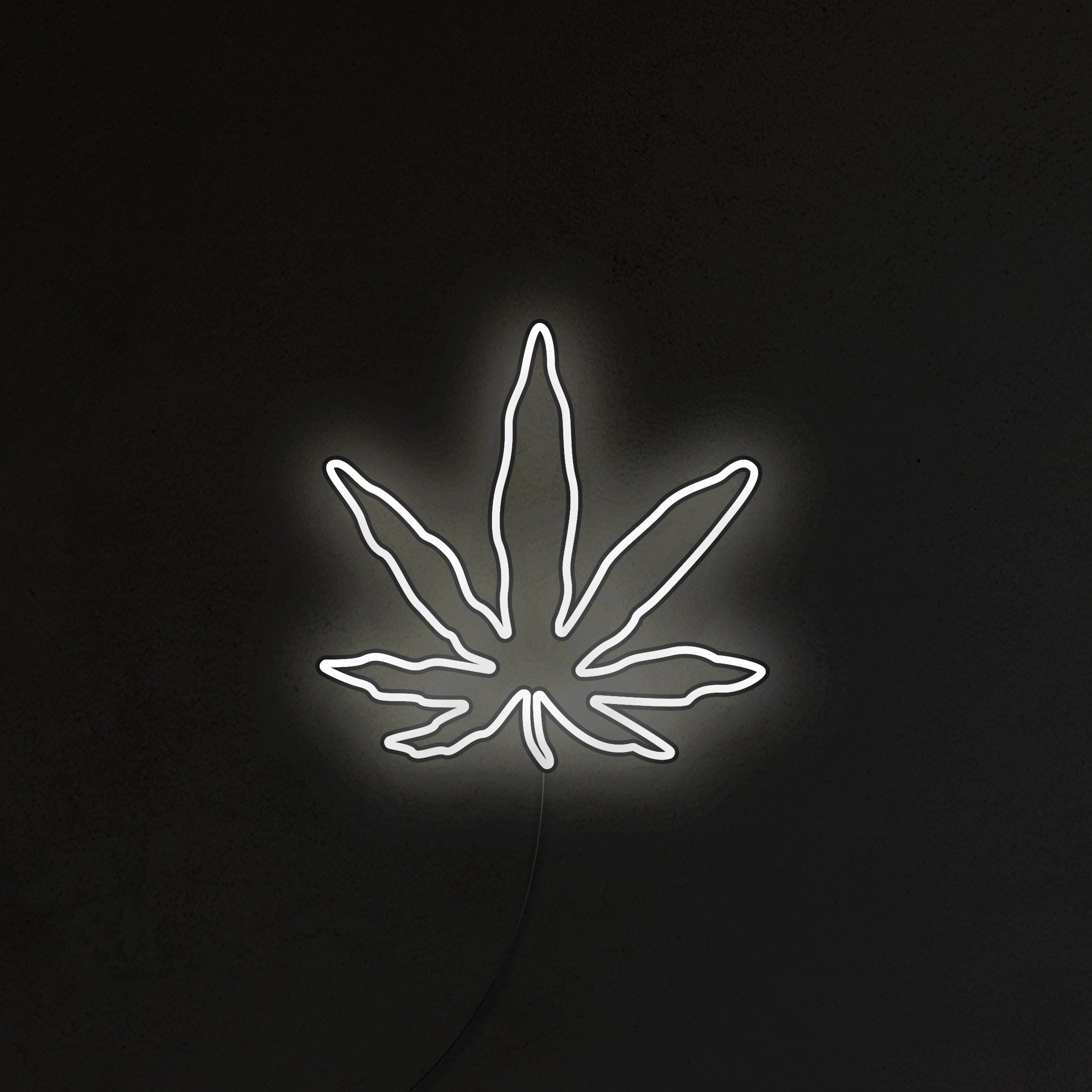 Liść Konopi Neon LED