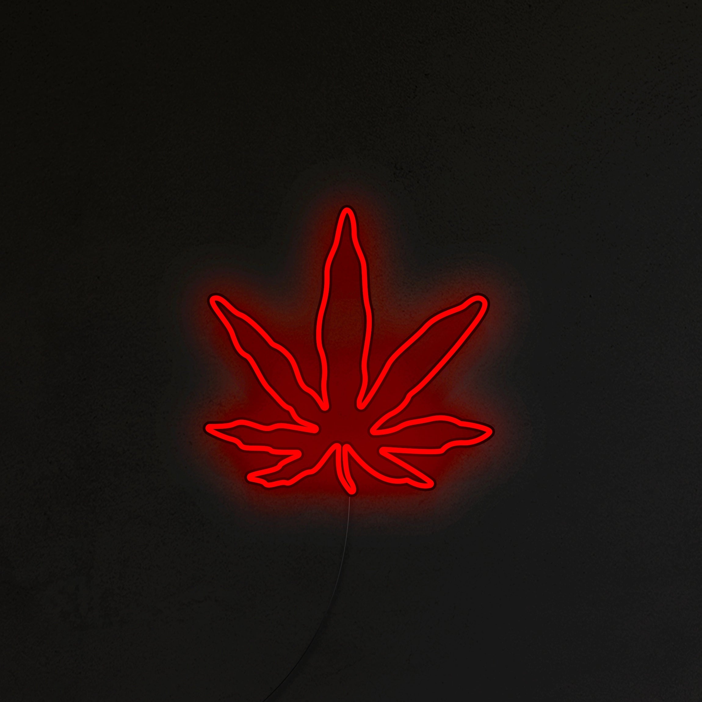 Liść Konopi Neon LED