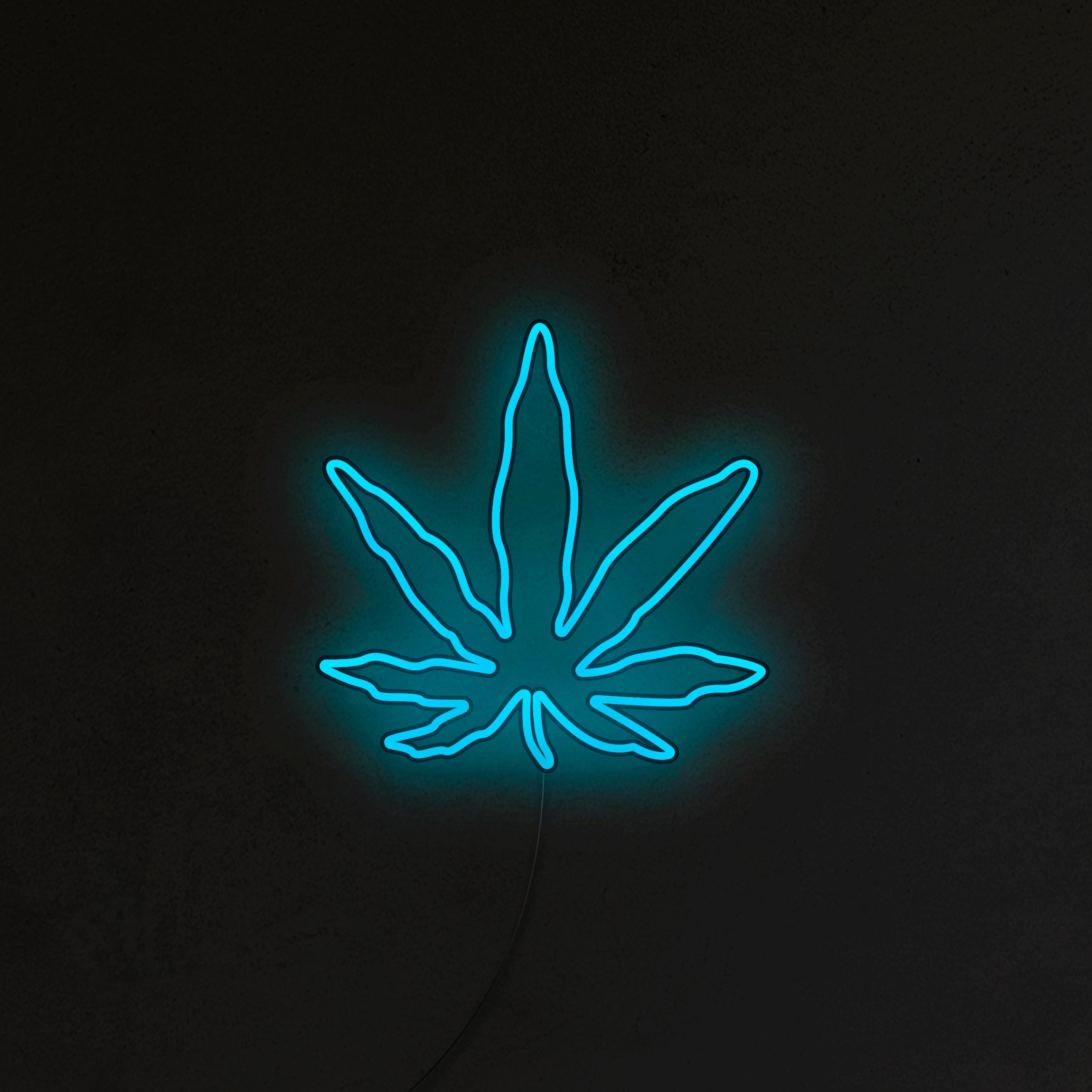 Liść Konopi Neon LED