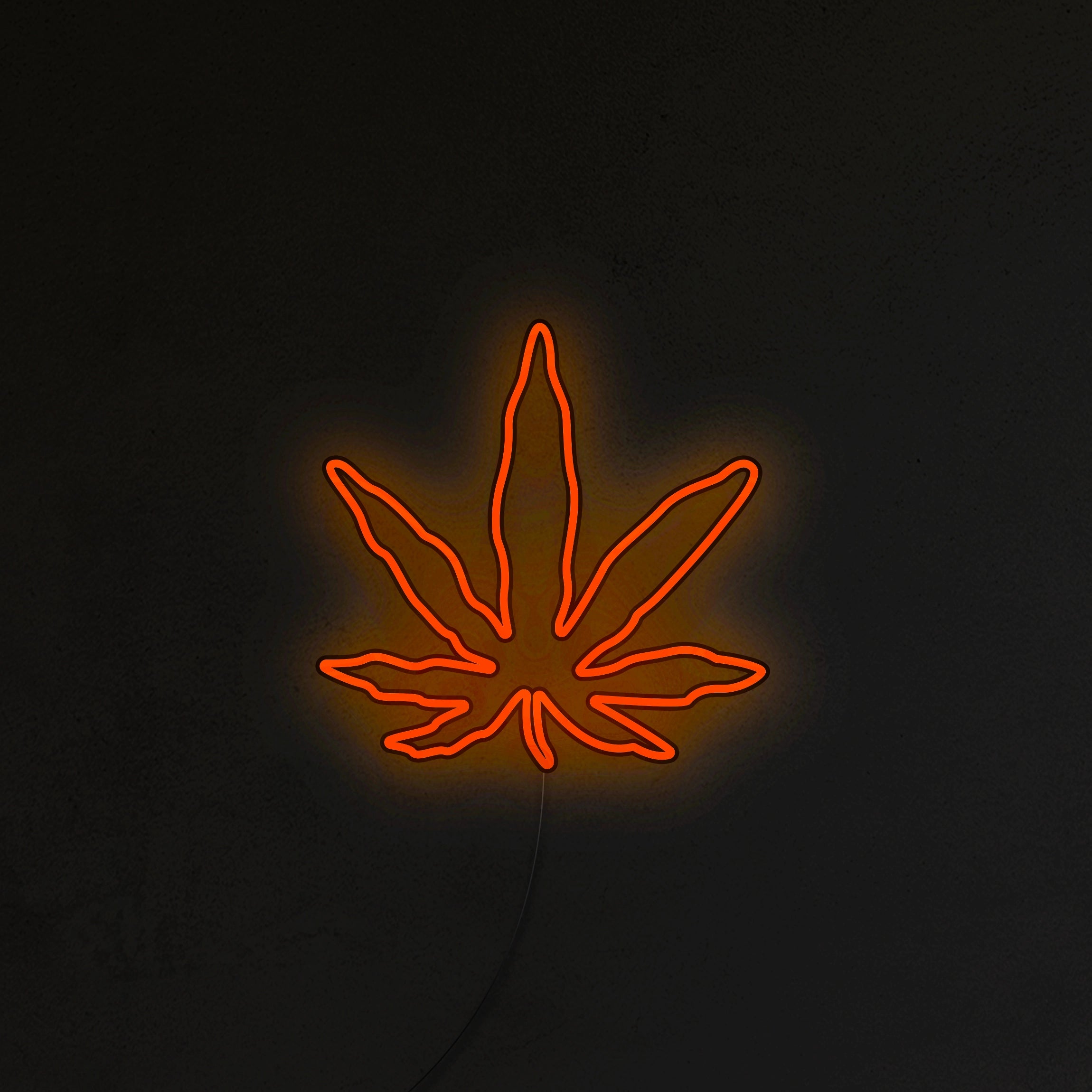 Liść Konopi Neon LED