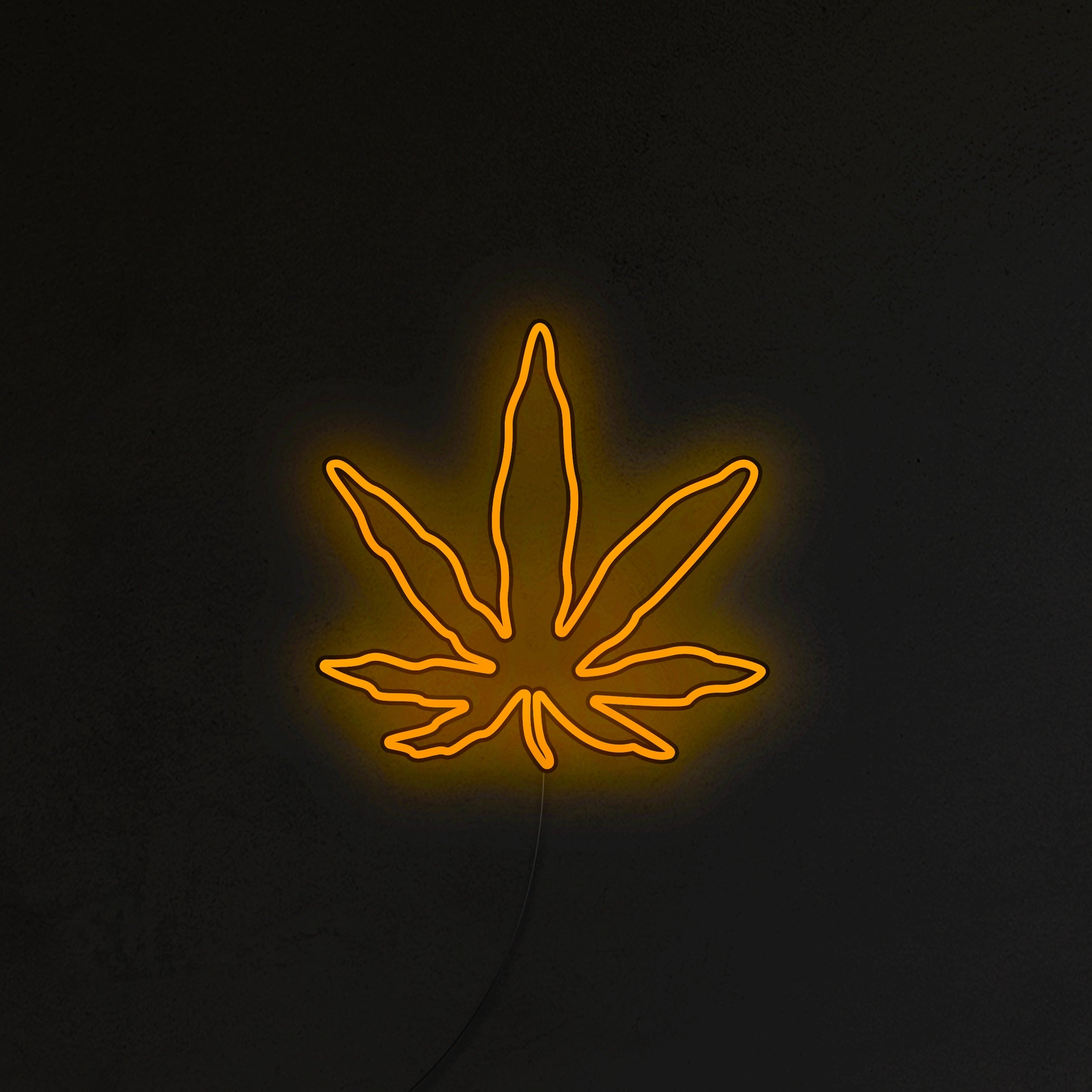 Liść Konopi Neon LED