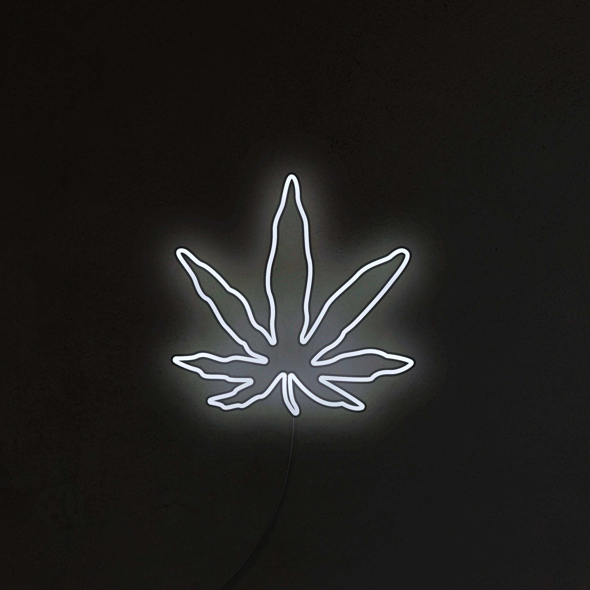 Liść Konopi Neon LED