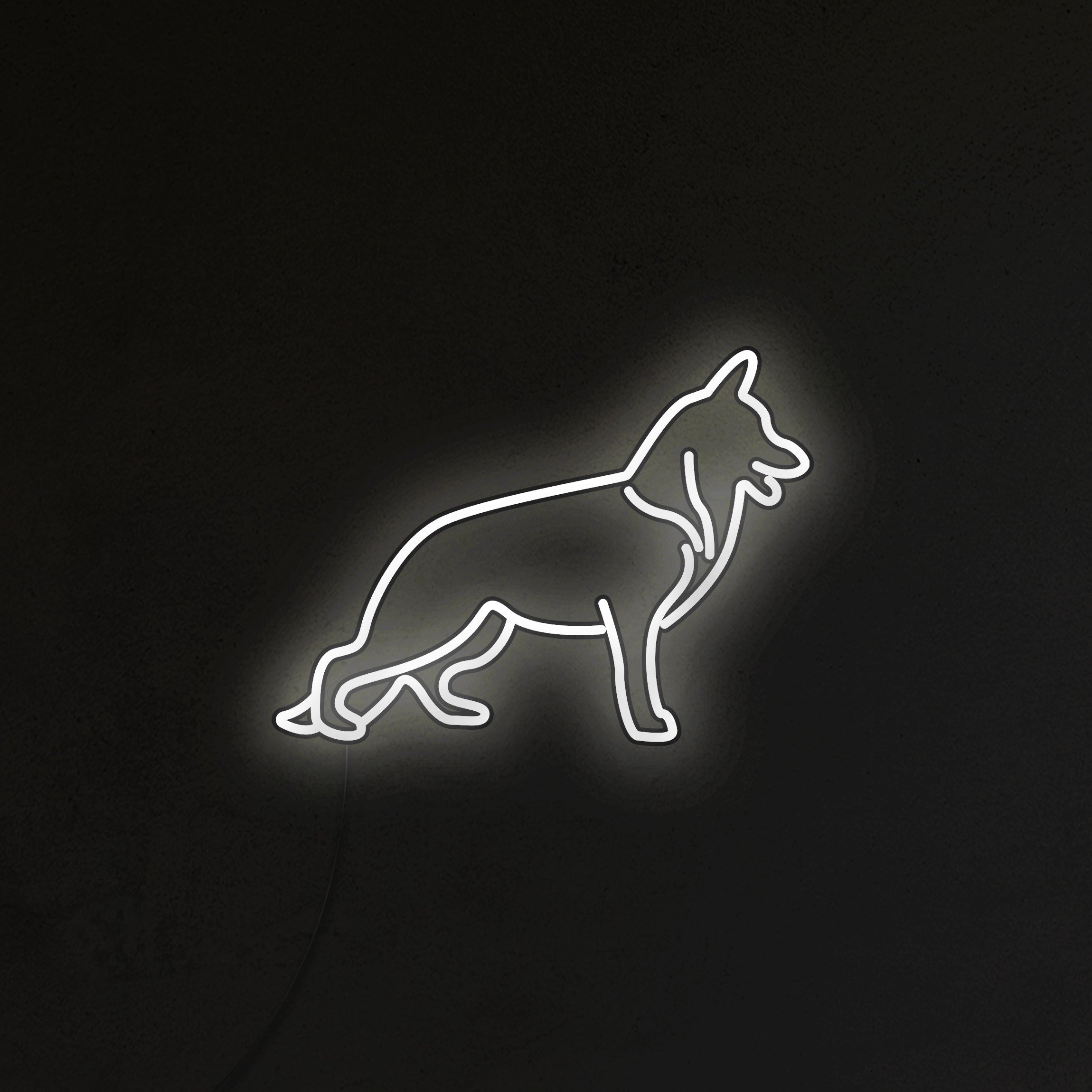 Owczarek Niemiecki Neon LED