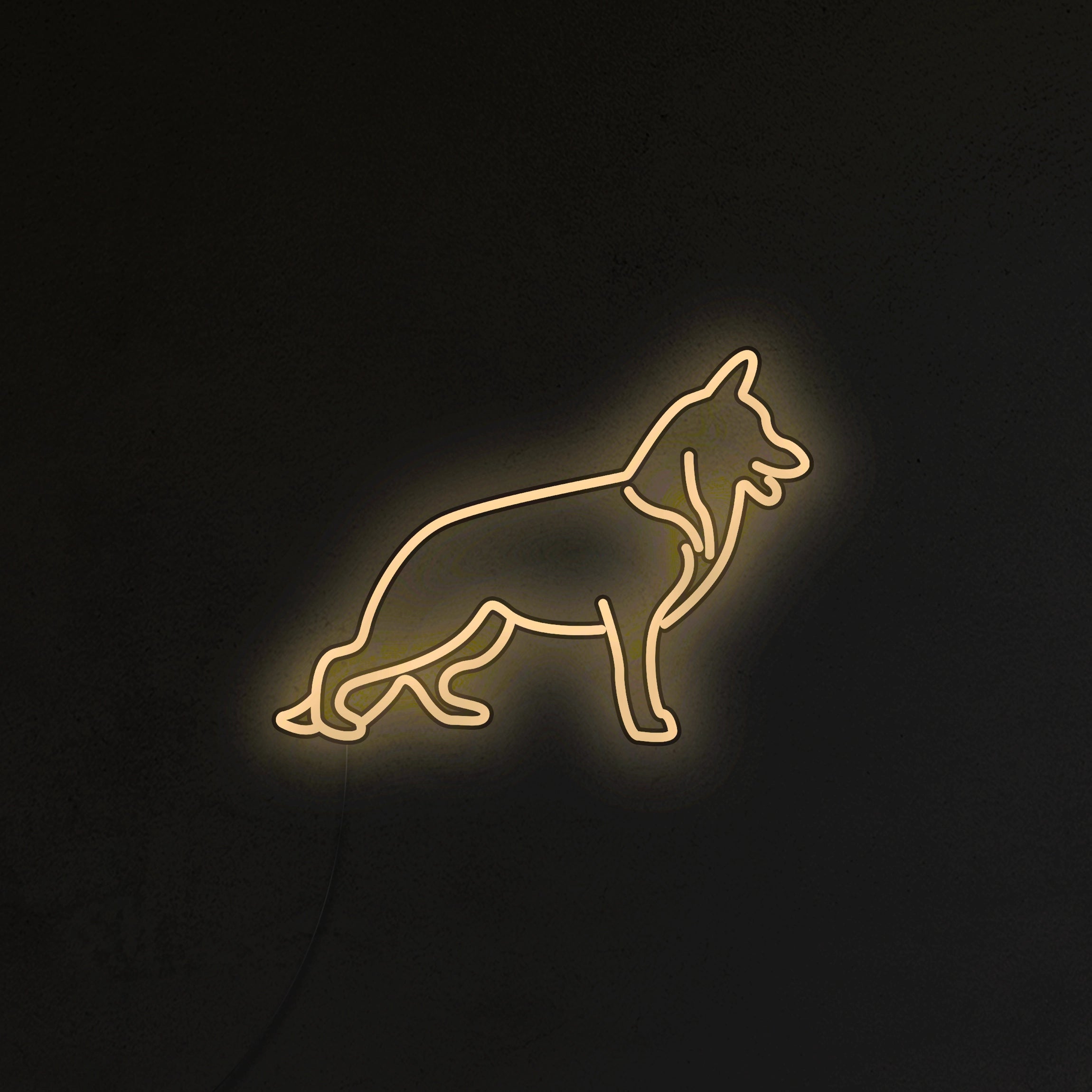 Owczarek Niemiecki Neon LED