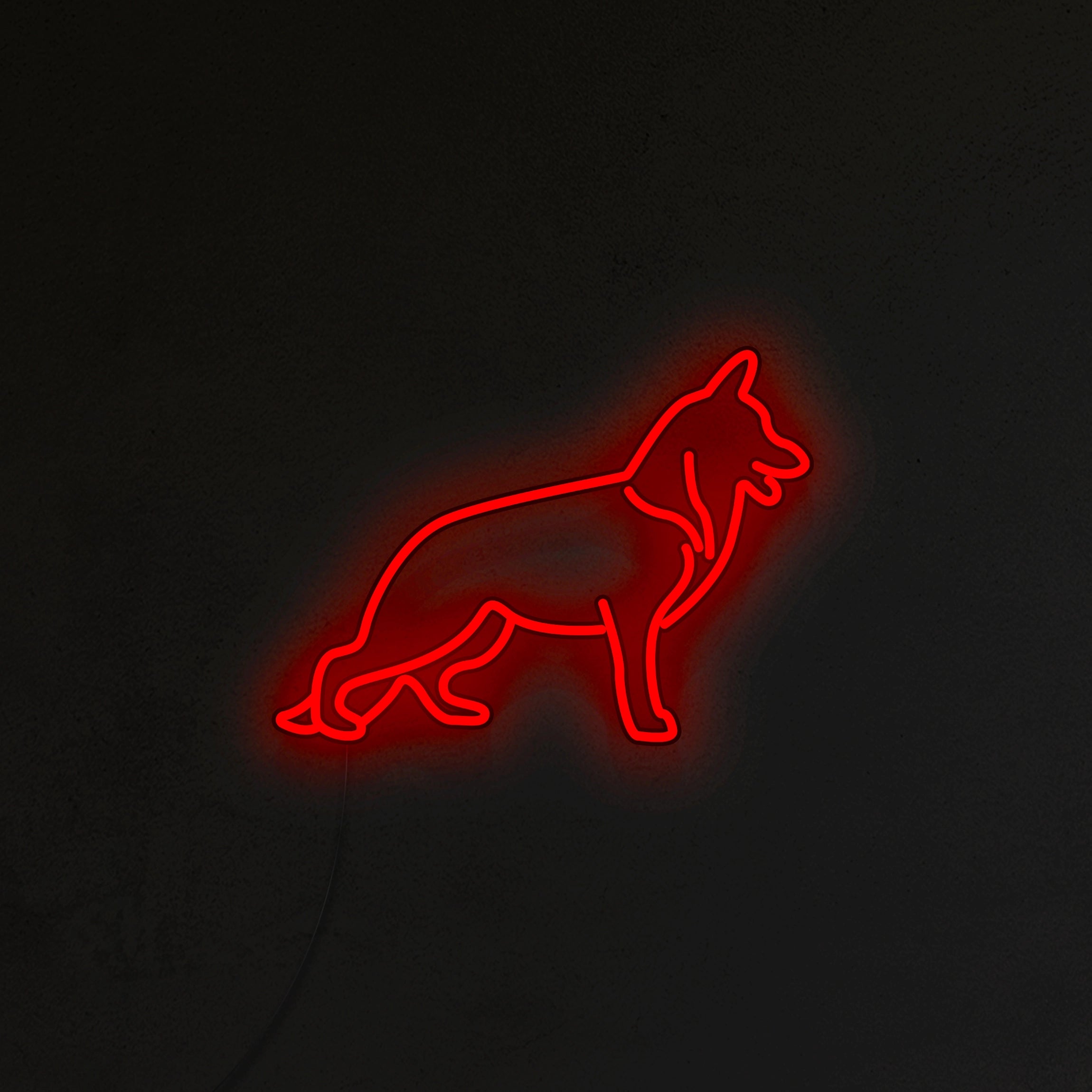 Owczarek Niemiecki Neon LED