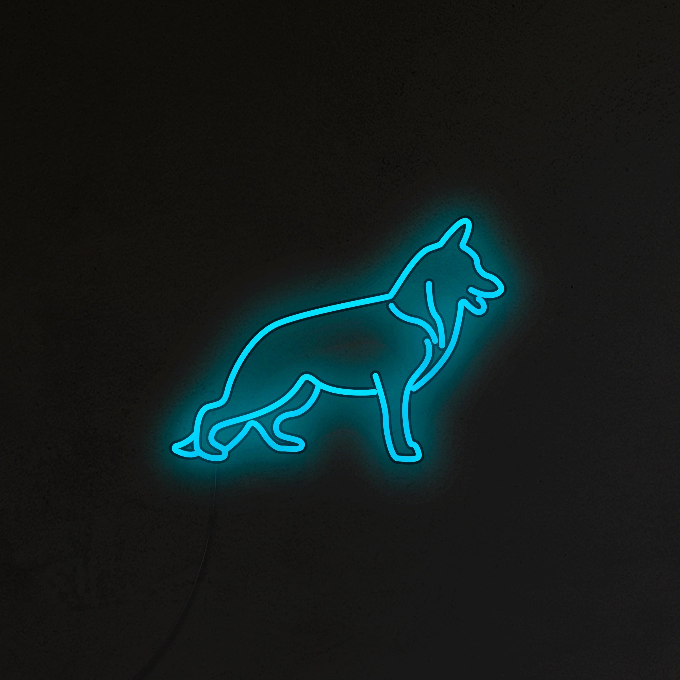 Owczarek Niemiecki Neon LED