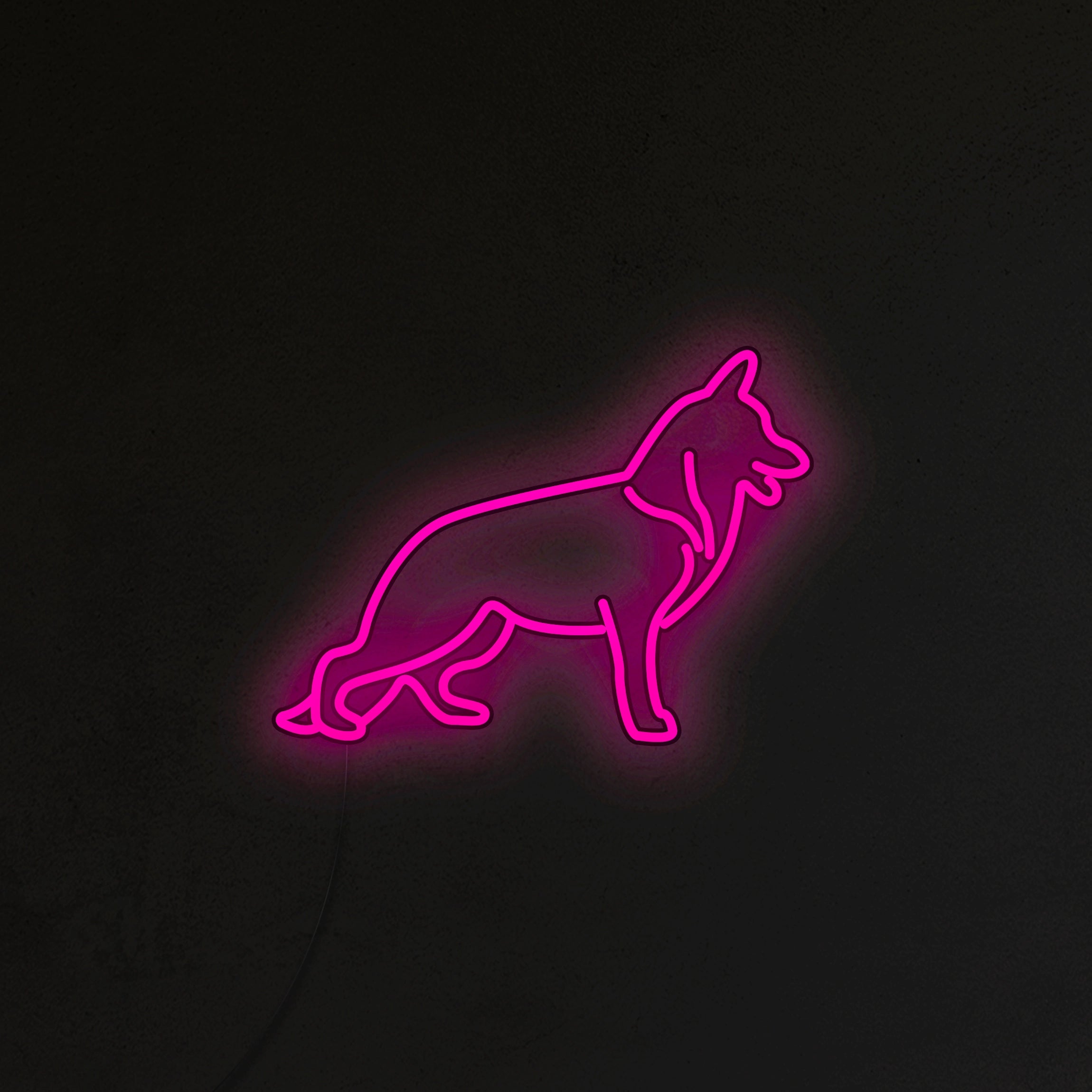 Owczarek Niemiecki Neon LED