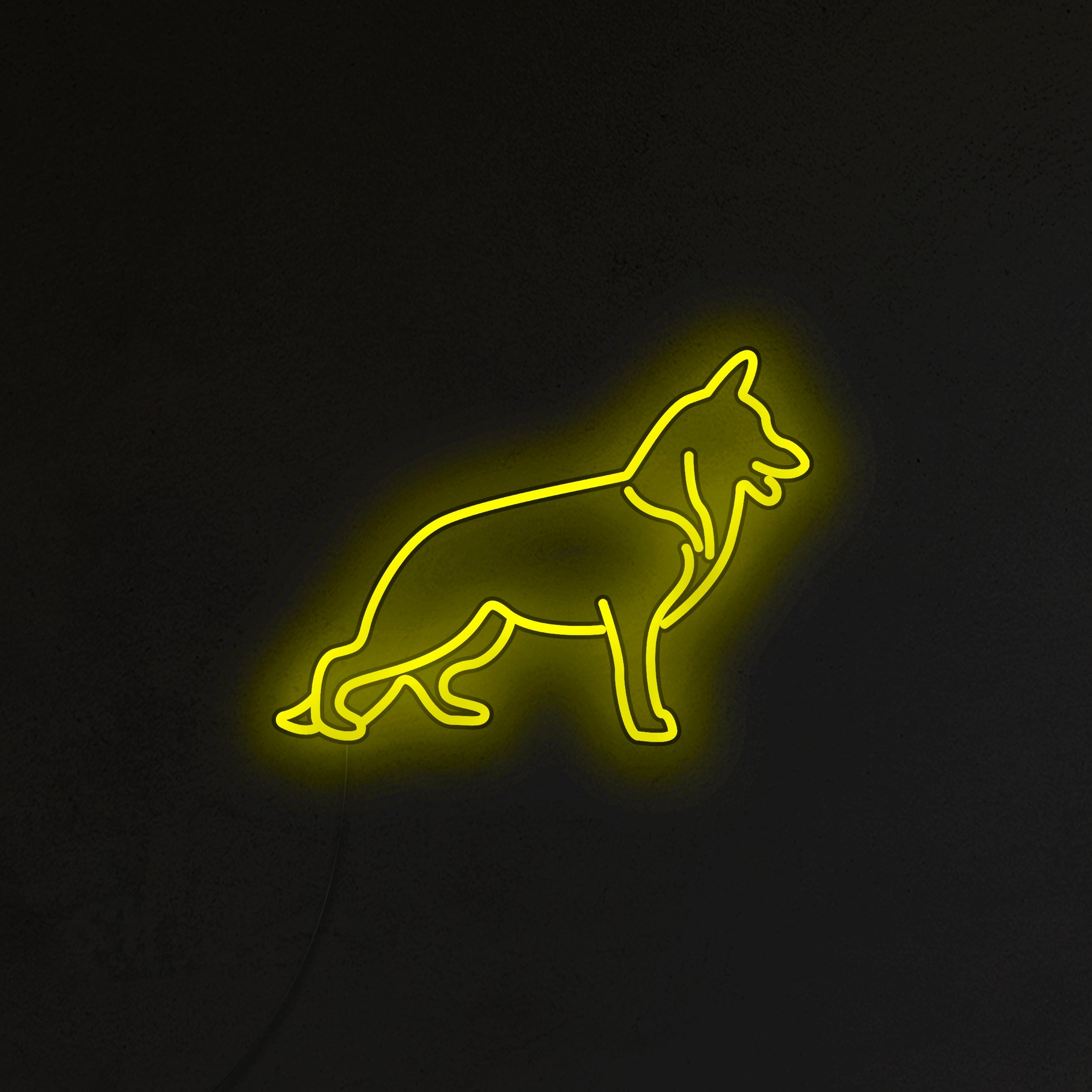 Owczarek Niemiecki Neon LED