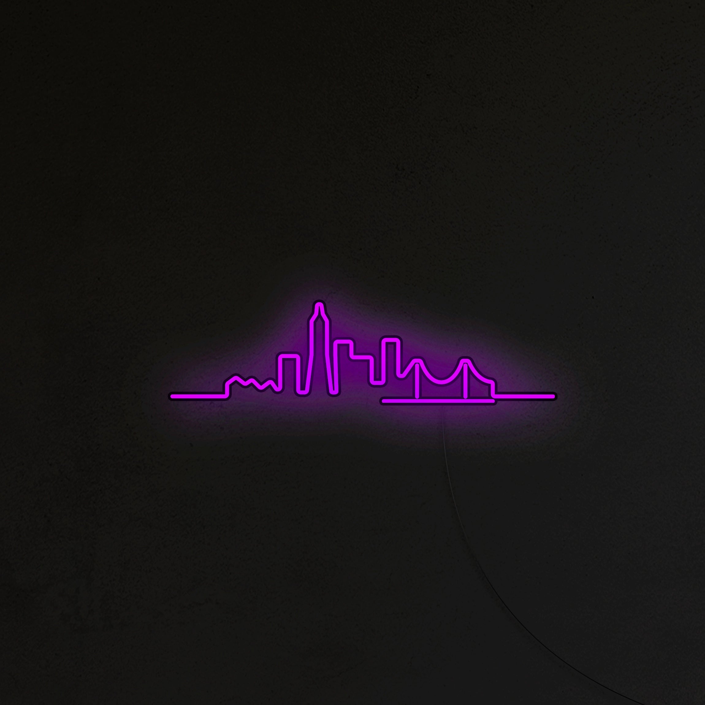 Panorama Miasta Neon LED