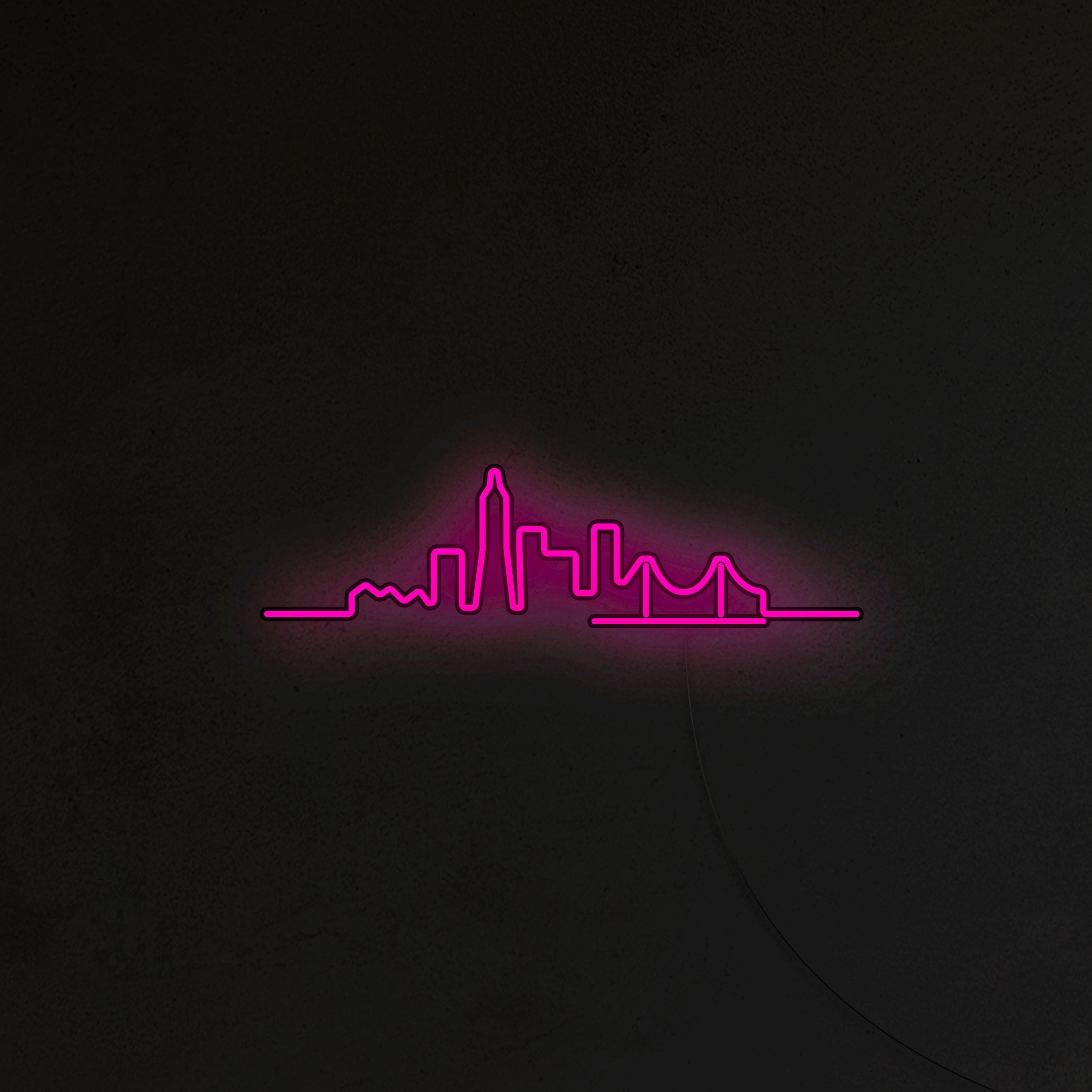 Panorama Miasta Neon LED