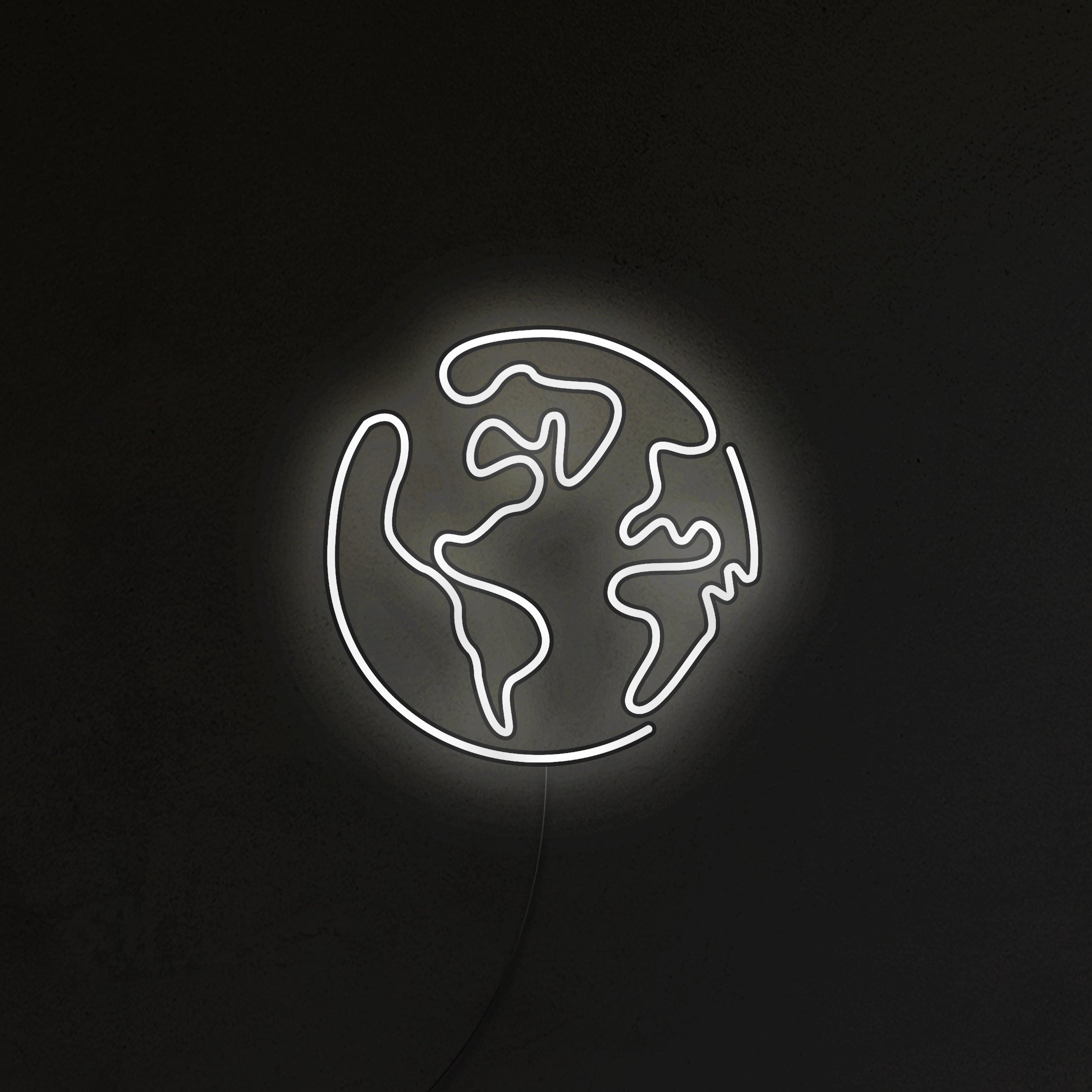 Planeta Ziemia Neon LED