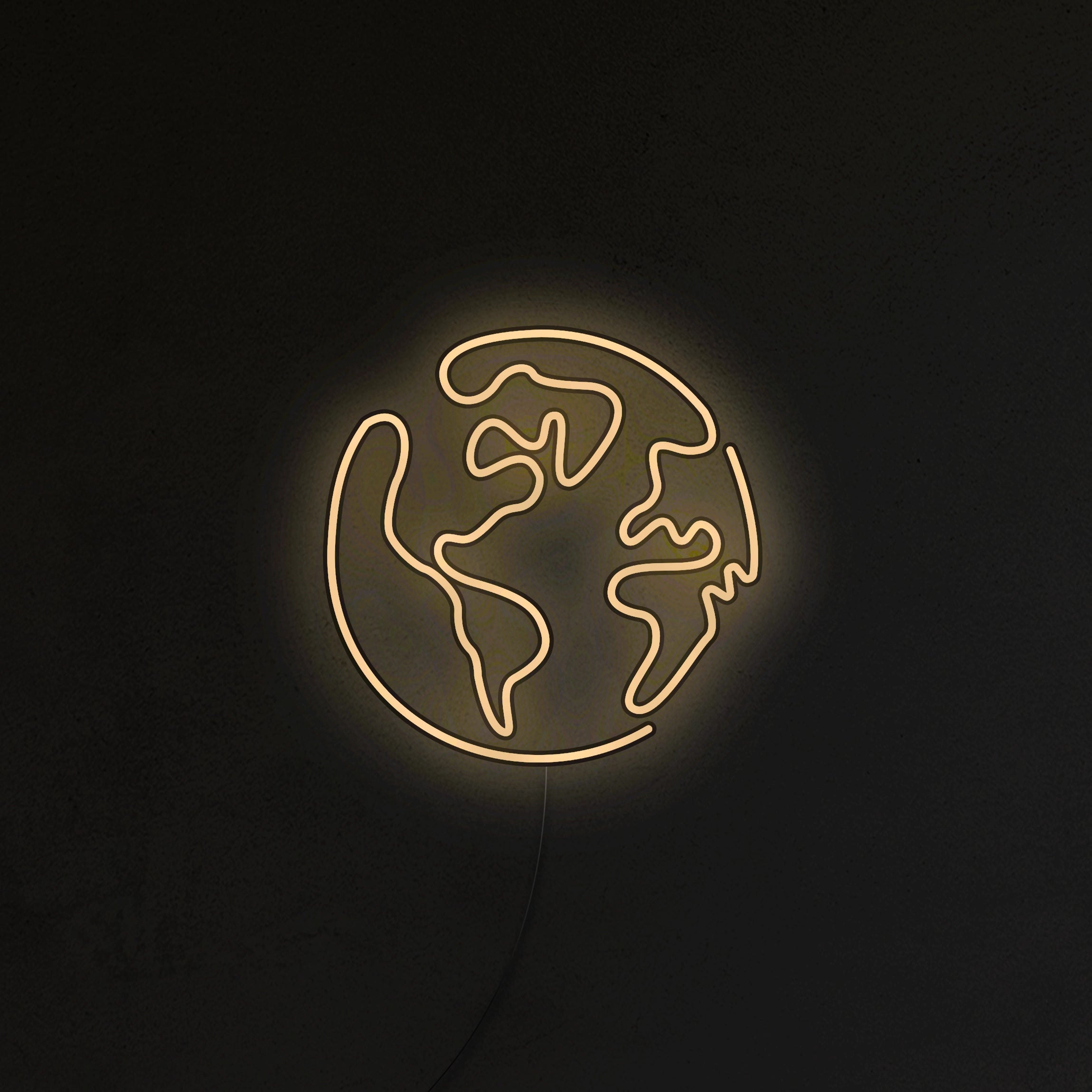 Planeta Ziemia Neon LED