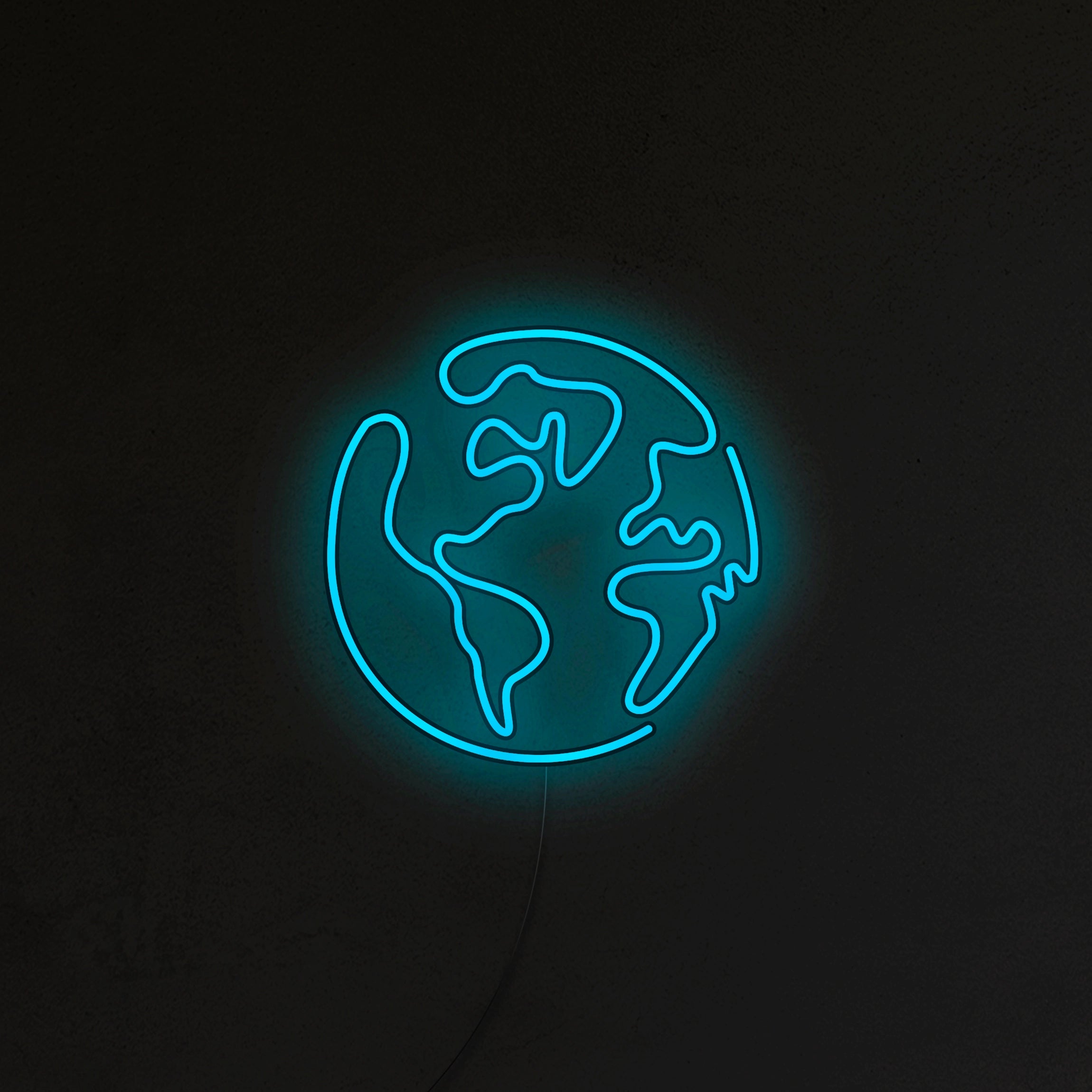 Planeta Ziemia Neon LED