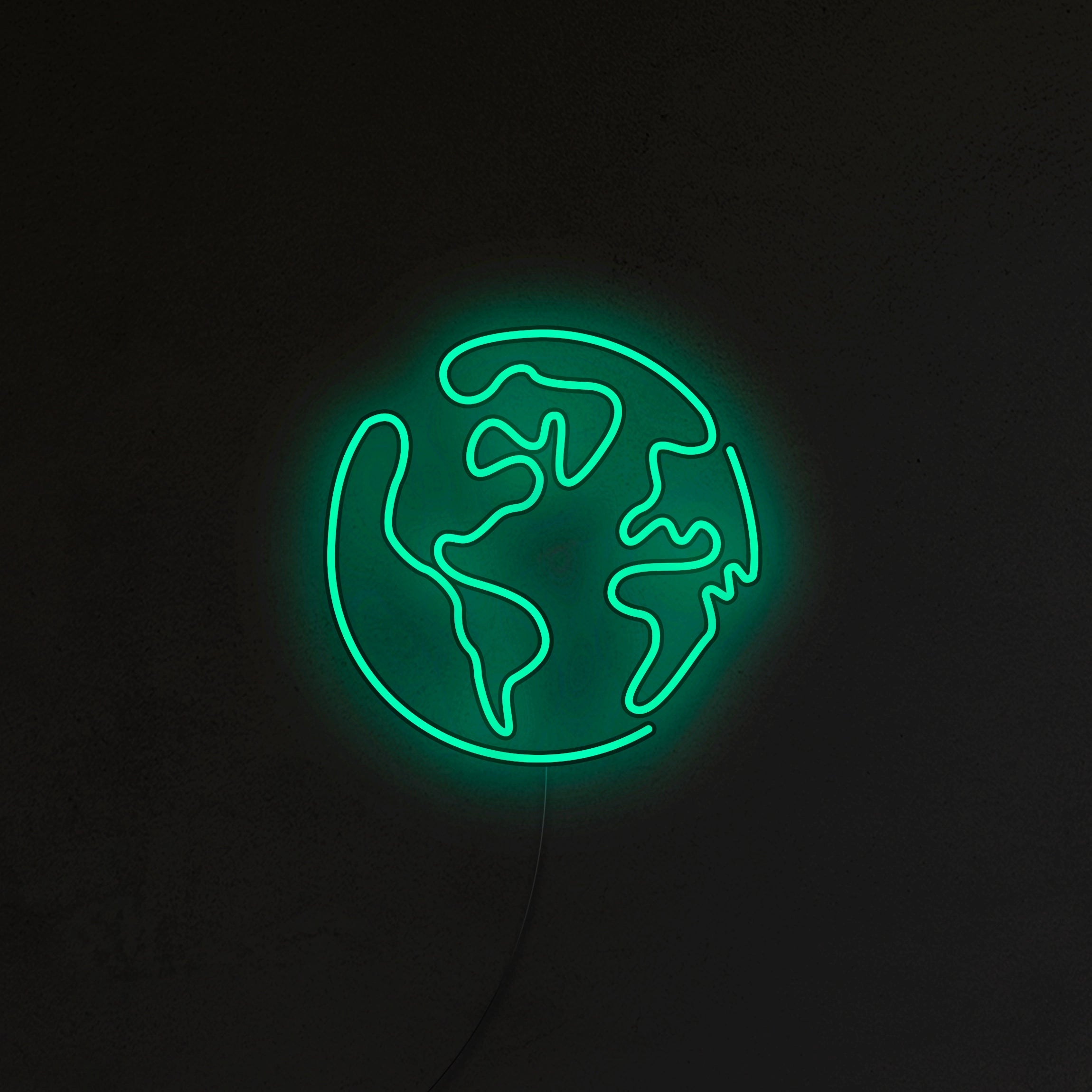 Planeta Ziemia Neon LED