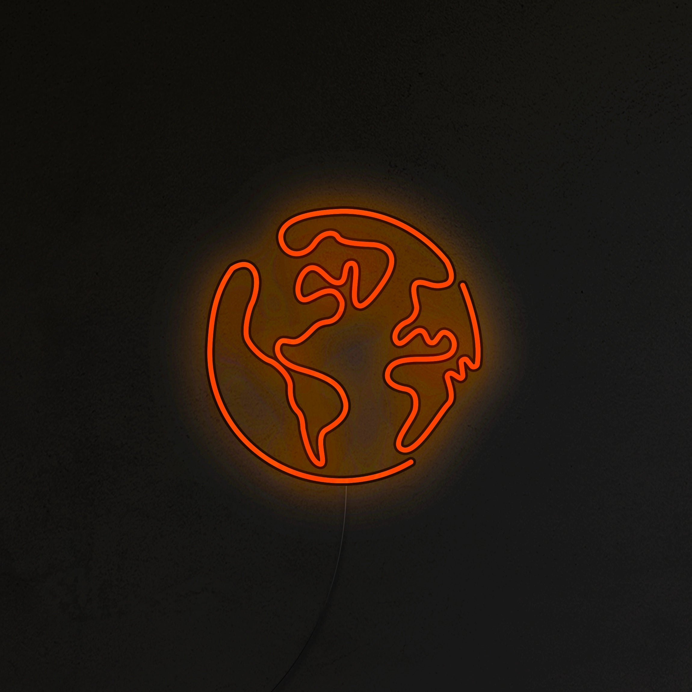 Planeta Ziemia Neon LED