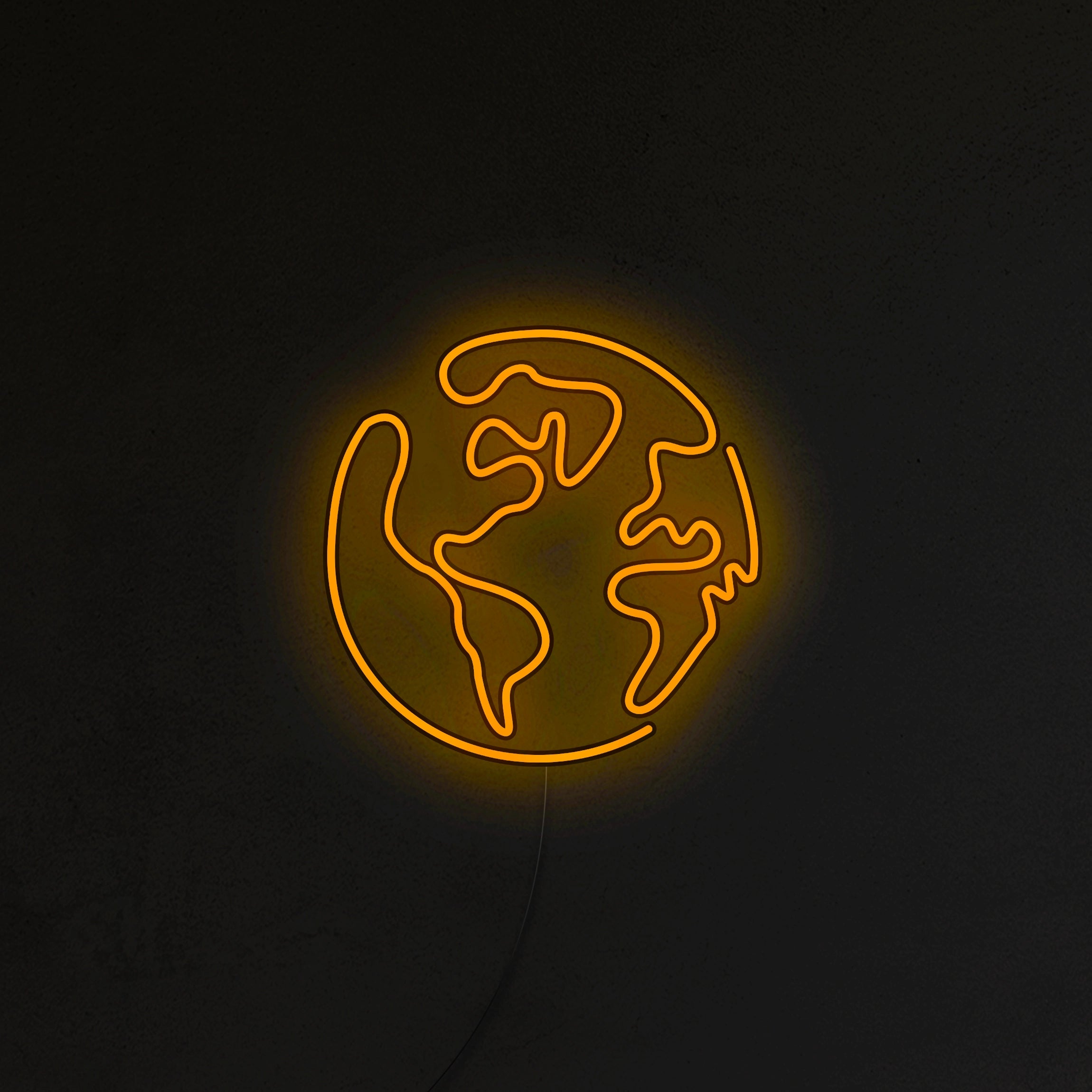 Planeta Ziemia Neon LED