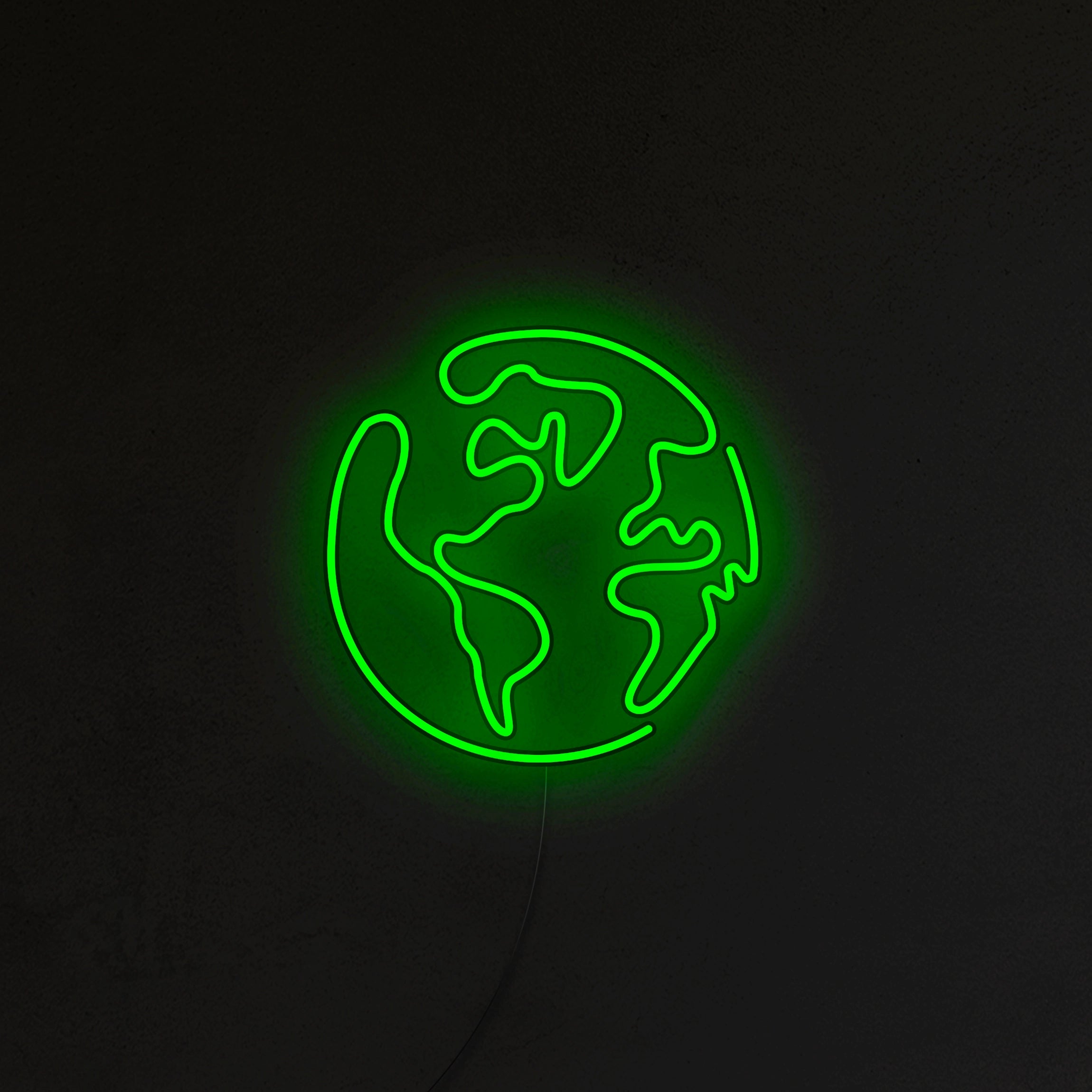 Planeta Ziemia Neon LED