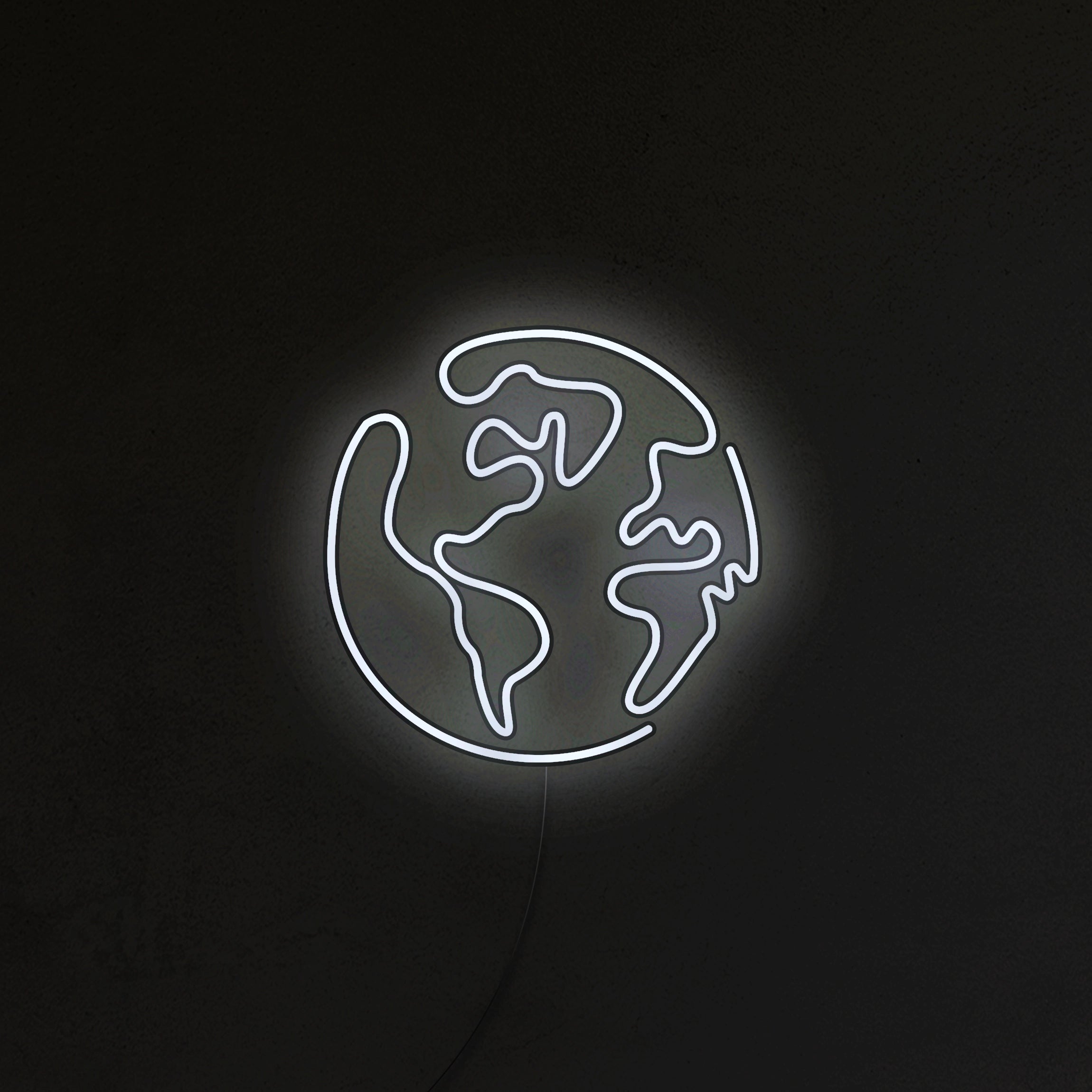 Planeta Ziemia Neon LED