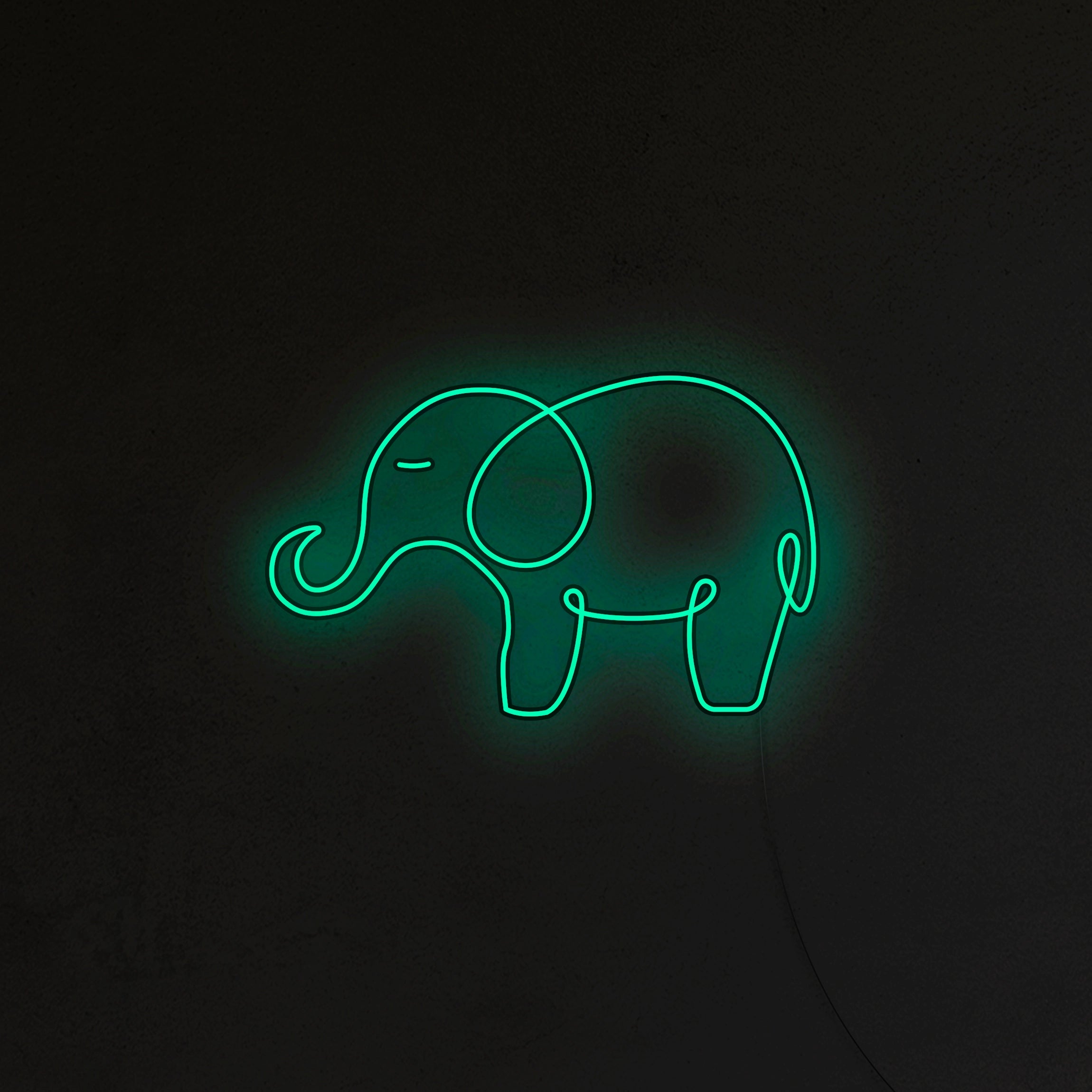 Słoń Neon LED