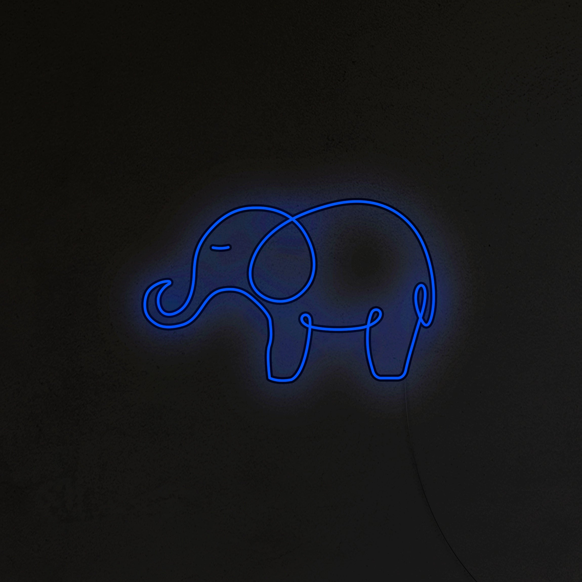 Słoń Neon LED