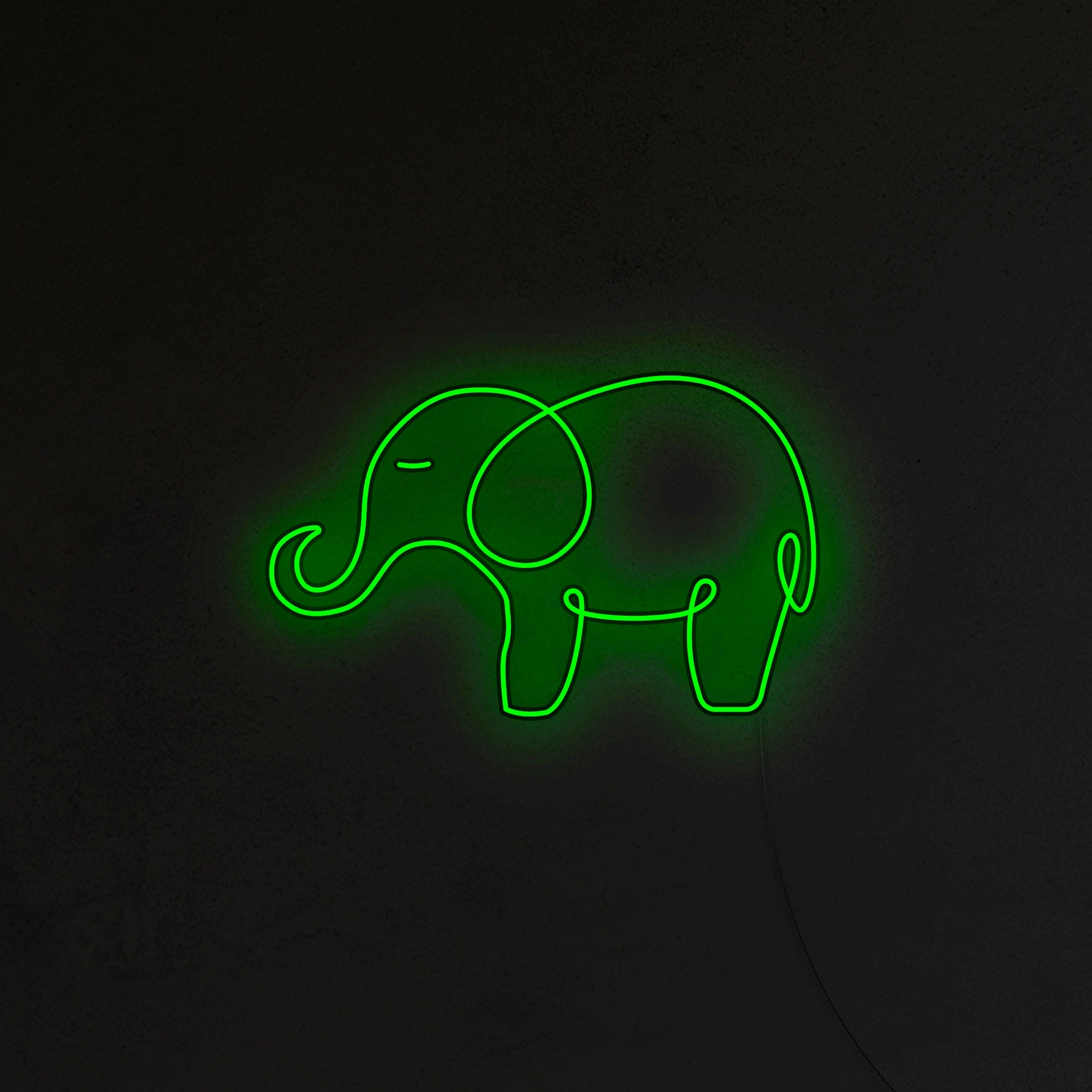 Słoń Neon LED