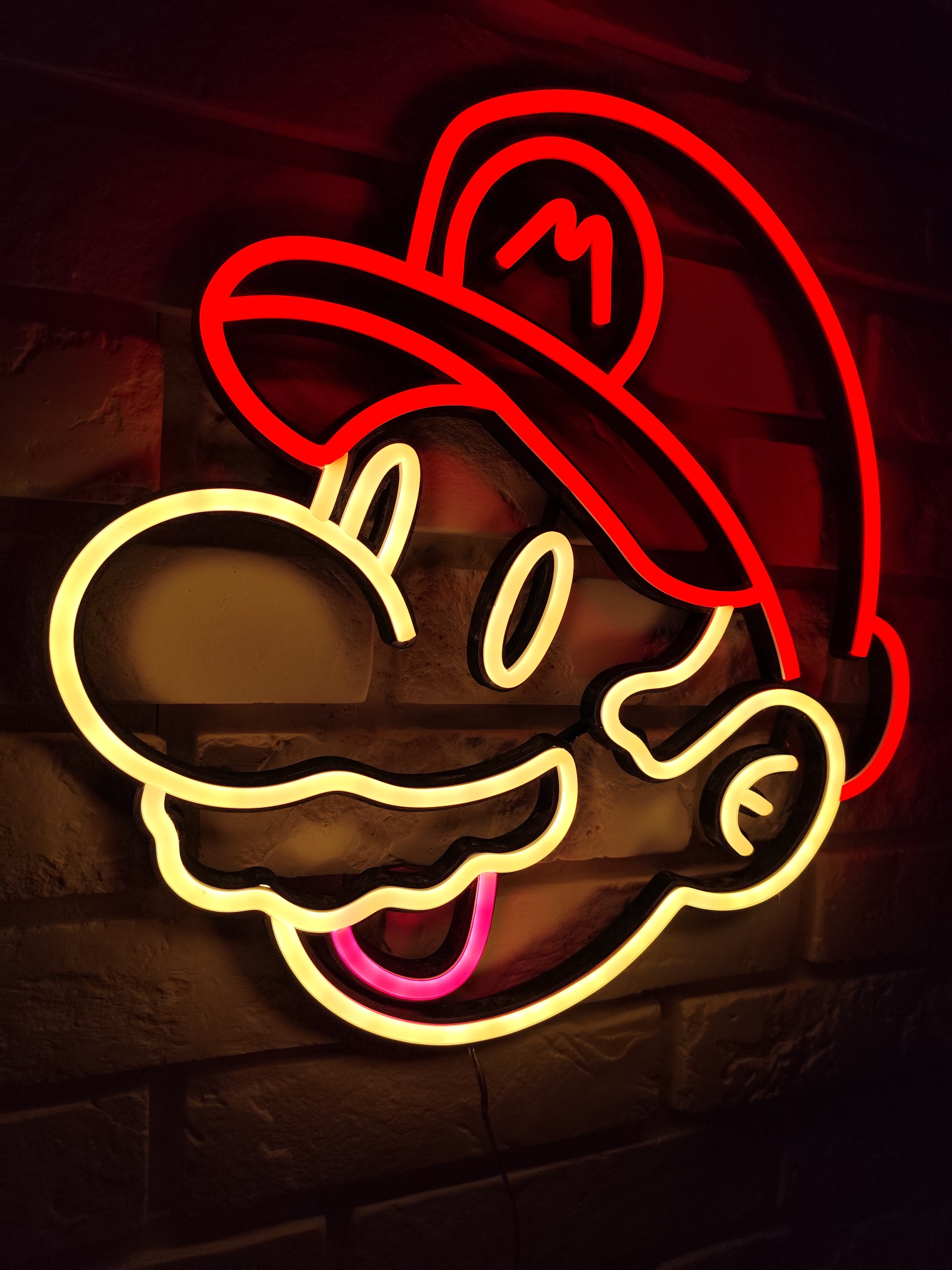 Super Mario Neon LED