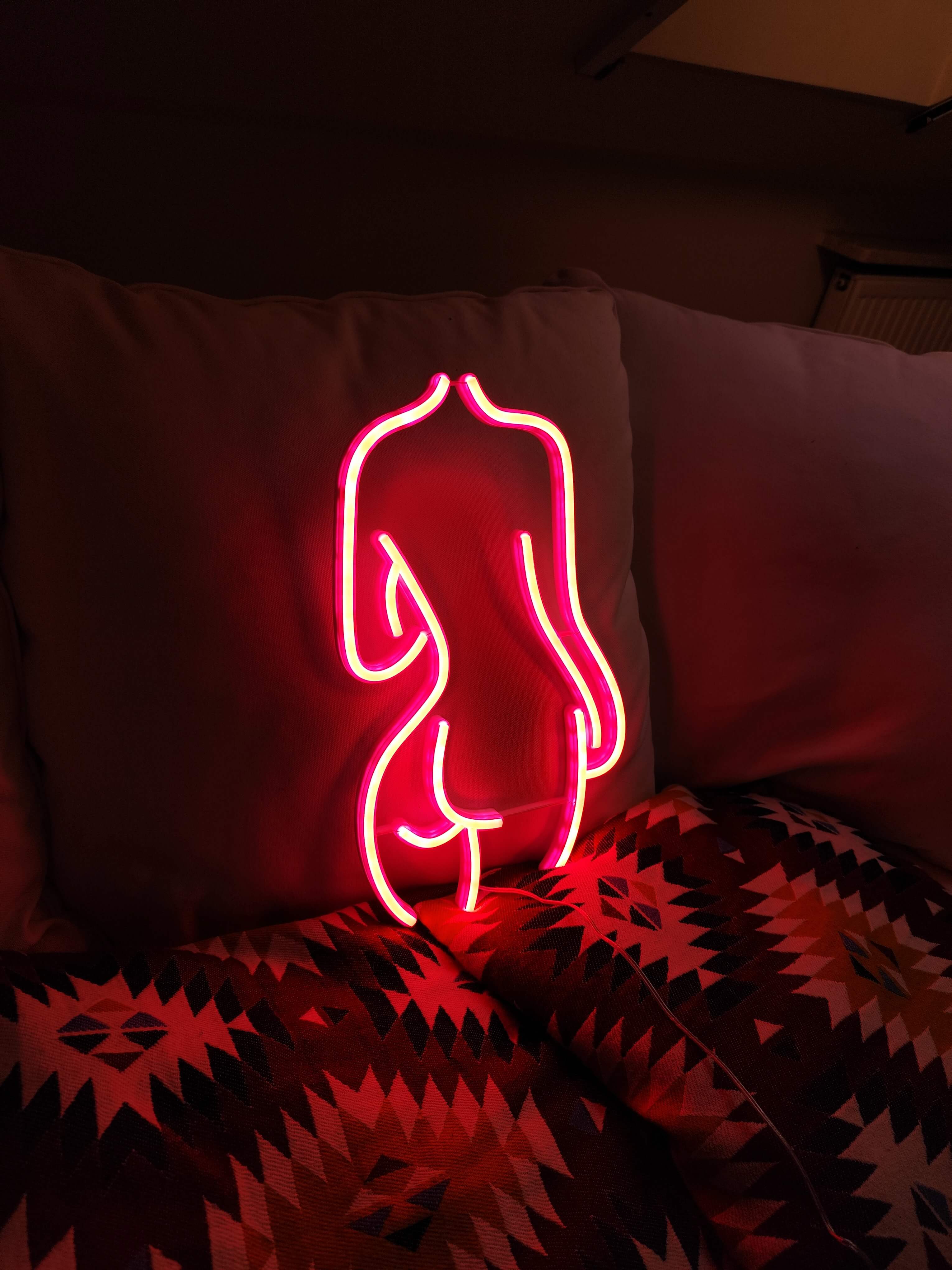 Kobieta Neon LED