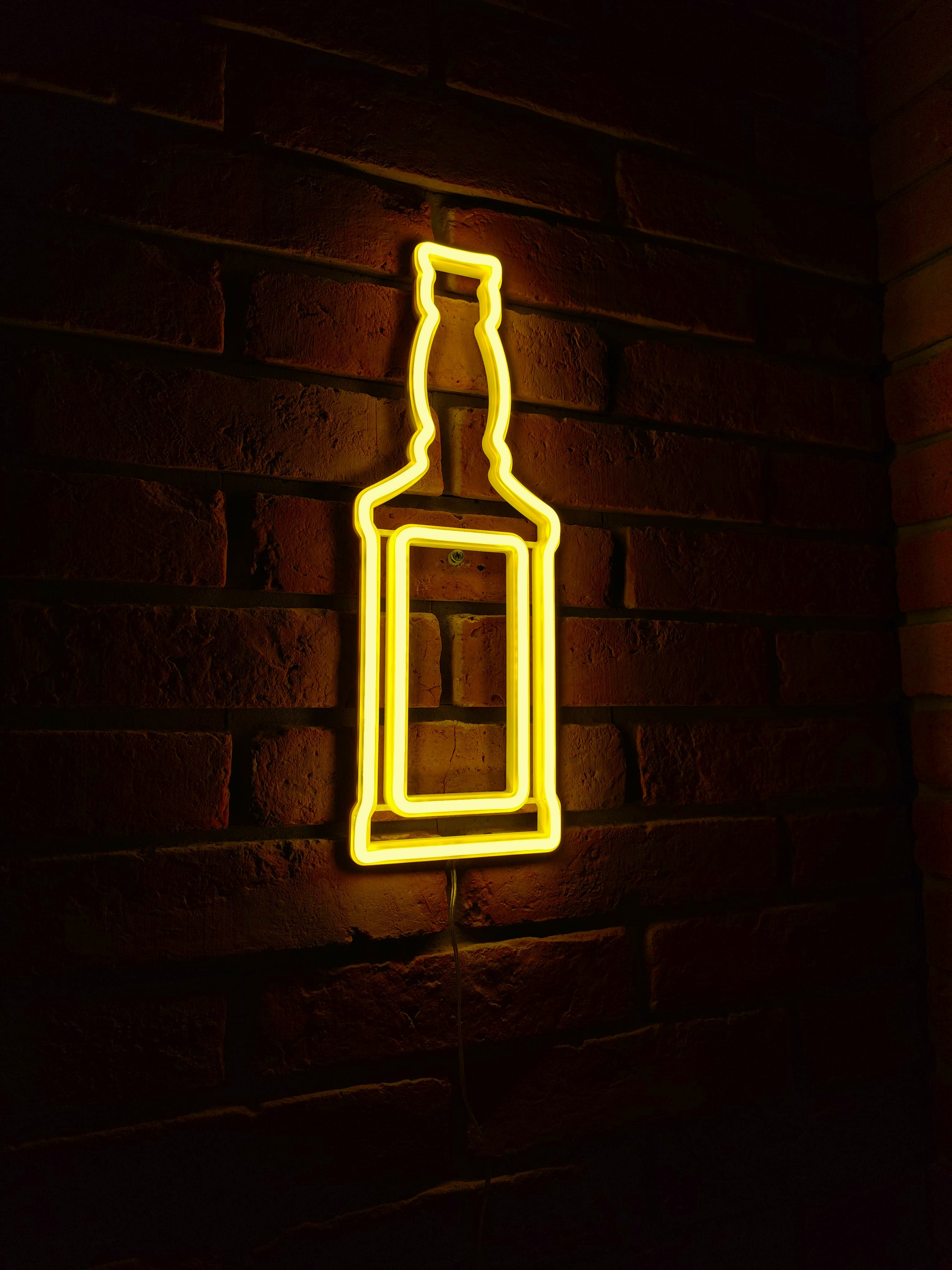 Butelka Whisky Neon LED