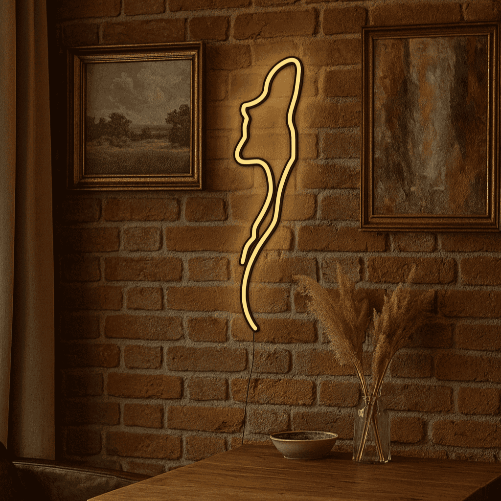Kobieta Neon LED